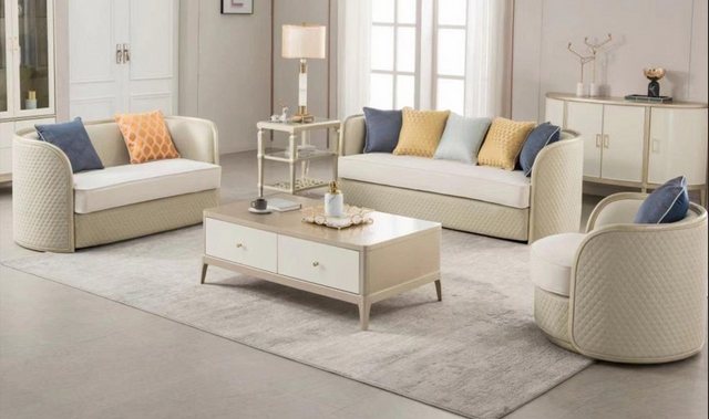 JVmoebel Sofa Stoffsofa Sofagarnitur 3+2+1 Sitzer Set Designersofa Couchen, günstig online kaufen