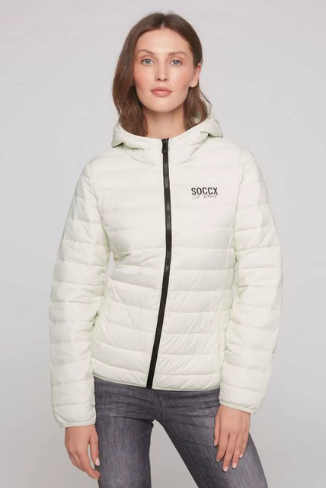 SOCCX Winterjacke mit elastischem Saumabschluss günstig online kaufen