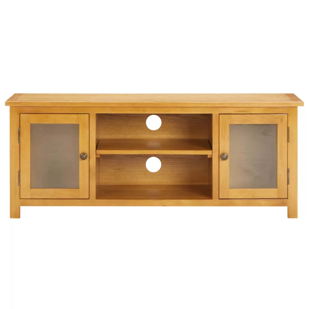 vidaXL TV-Schrank TV-Schrank 110x35x44 cm Massivholz Eiche TV-Konsole für F günstig online kaufen