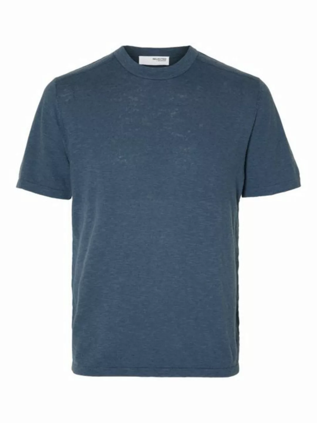 SELECTED HOMME Kurzarmshirt SLHBERG LINEN SS KNIT TEE NOOS günstig online kaufen