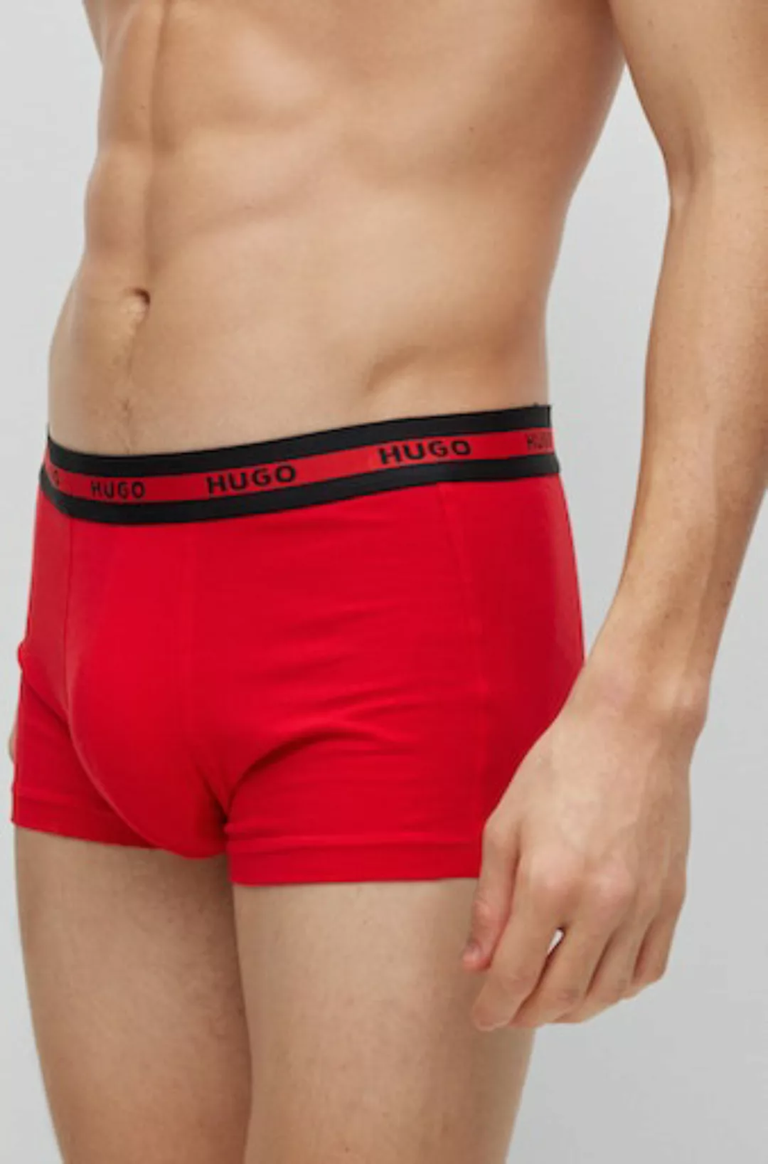 HUGO Underwear Trunk, (Packung, 3 St., Im Dreierpack), mit Logoschriftzug günstig online kaufen