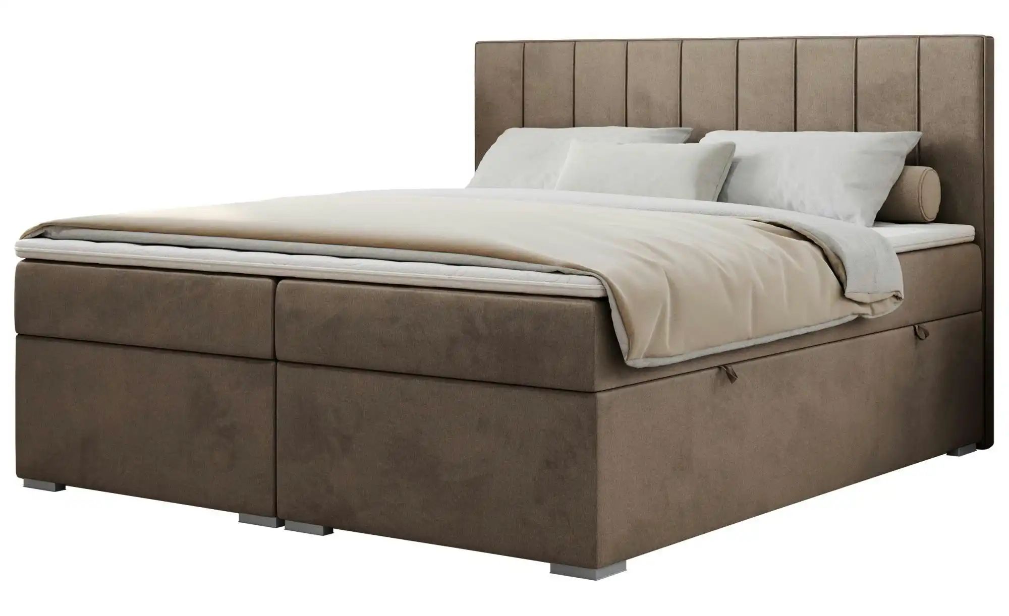Boxbett mit Bettkasten Ally ¦ braun ¦ Maße (cm): B: 140 H: 118 Betten > Pol günstig online kaufen