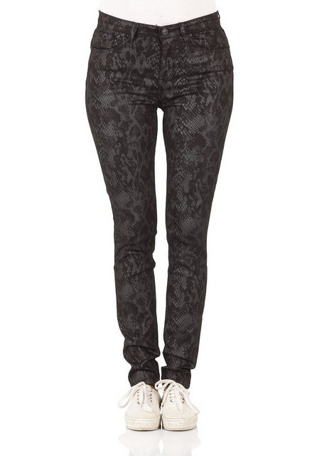 LTB Damen Jeans Amy - Skinny Fit - Schwarz - Black Python Wash günstig online kaufen