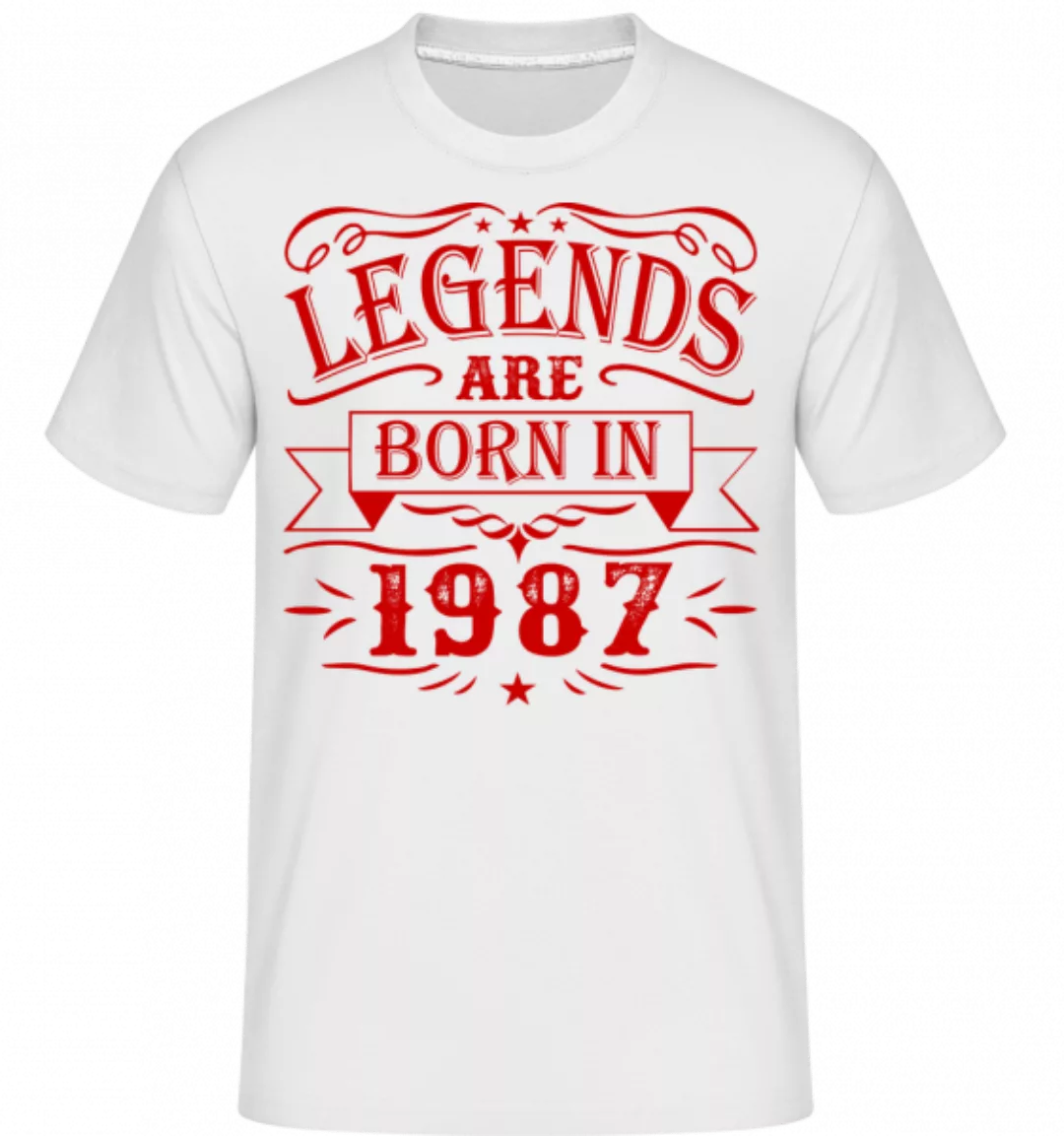 Legends Are Born In 1987 · Shirtinator Männer T-Shirt günstig online kaufen