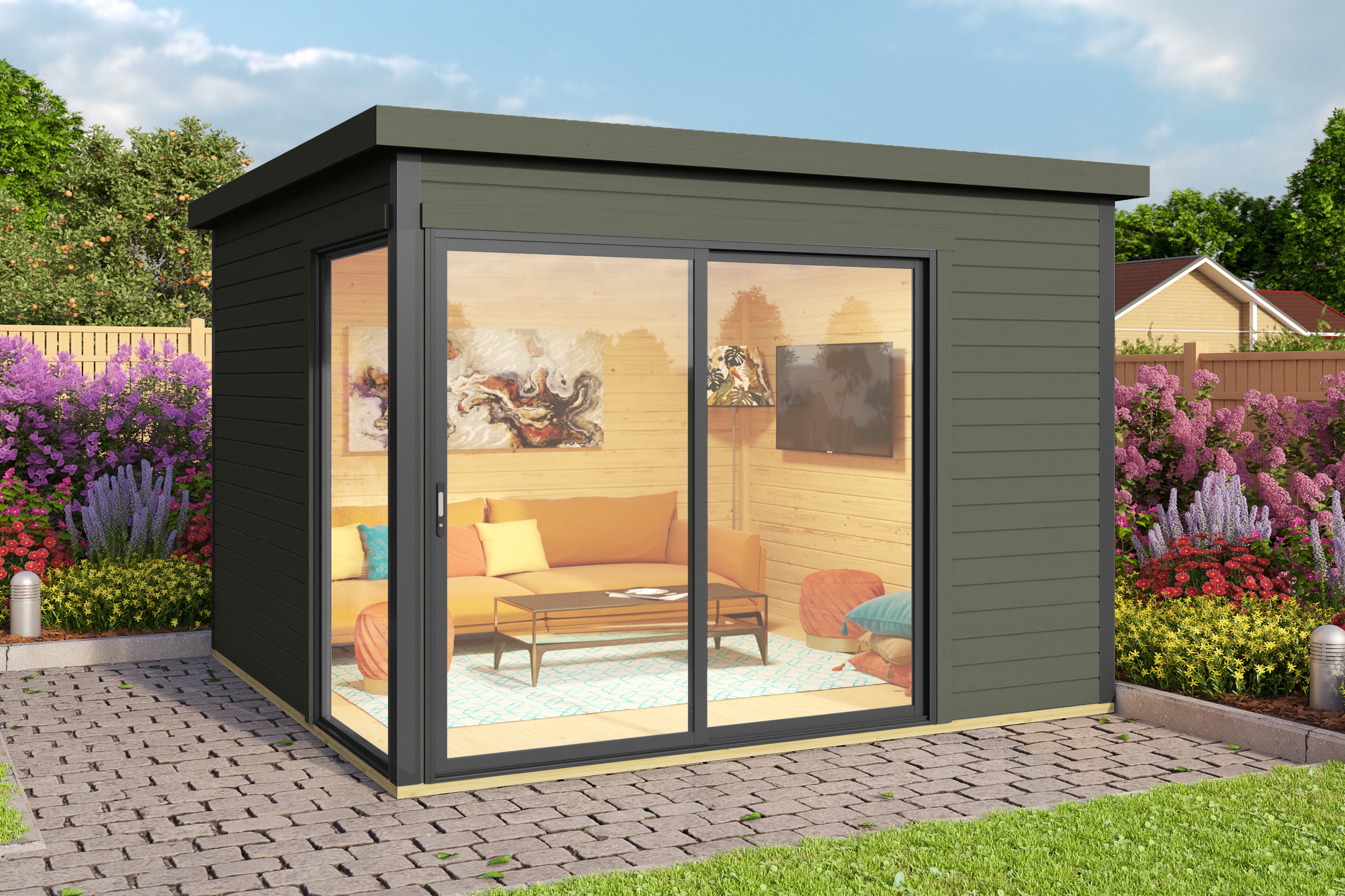 Nordic Holz Gartenhaus "DOMEO 1" günstig online kaufen