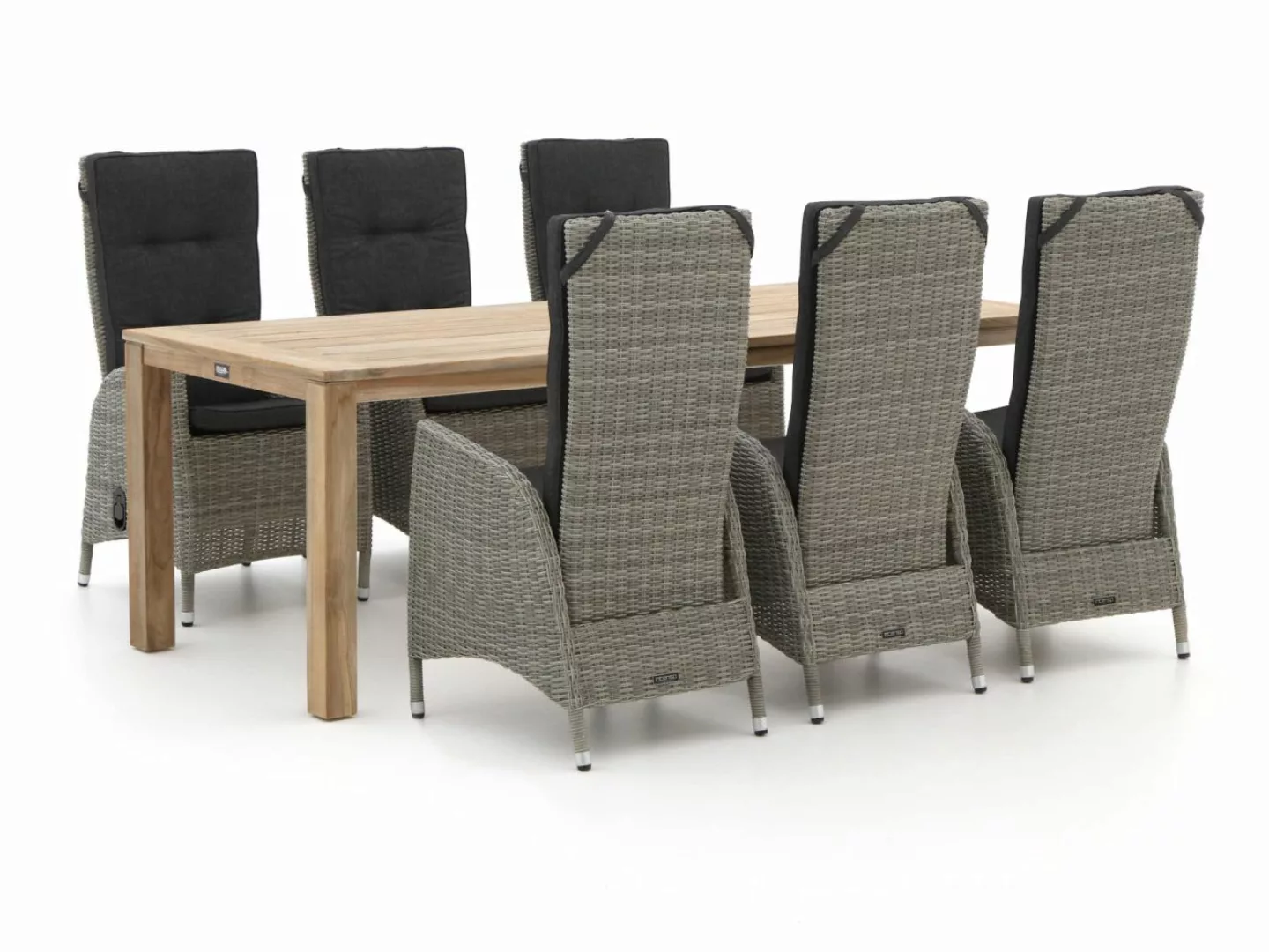 Intenso Fabrizi/ROUGH-S 220 cm Gartenmöbel-Set 7-teilig verstellbar günstig online kaufen