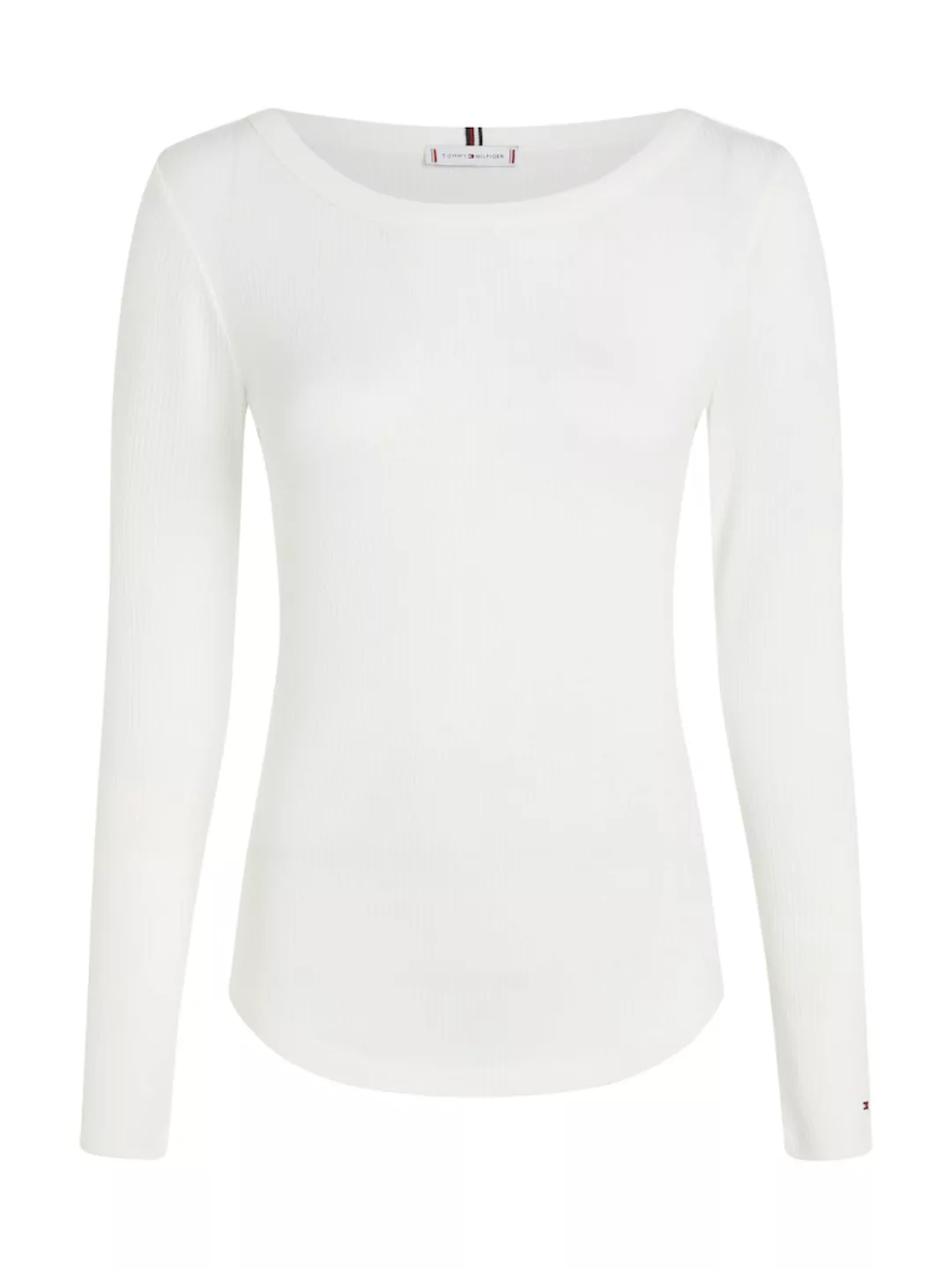 Tommy Hilfiger Langarmshirt "SLIM 5X2 RIB O-NK LS", mit Struktur günstig online kaufen