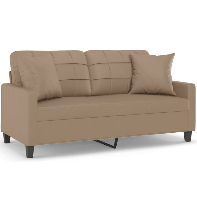 vidaXL Sofa Sofa Kunstleder mit Zierkissen, 140 cm günstig online kaufen