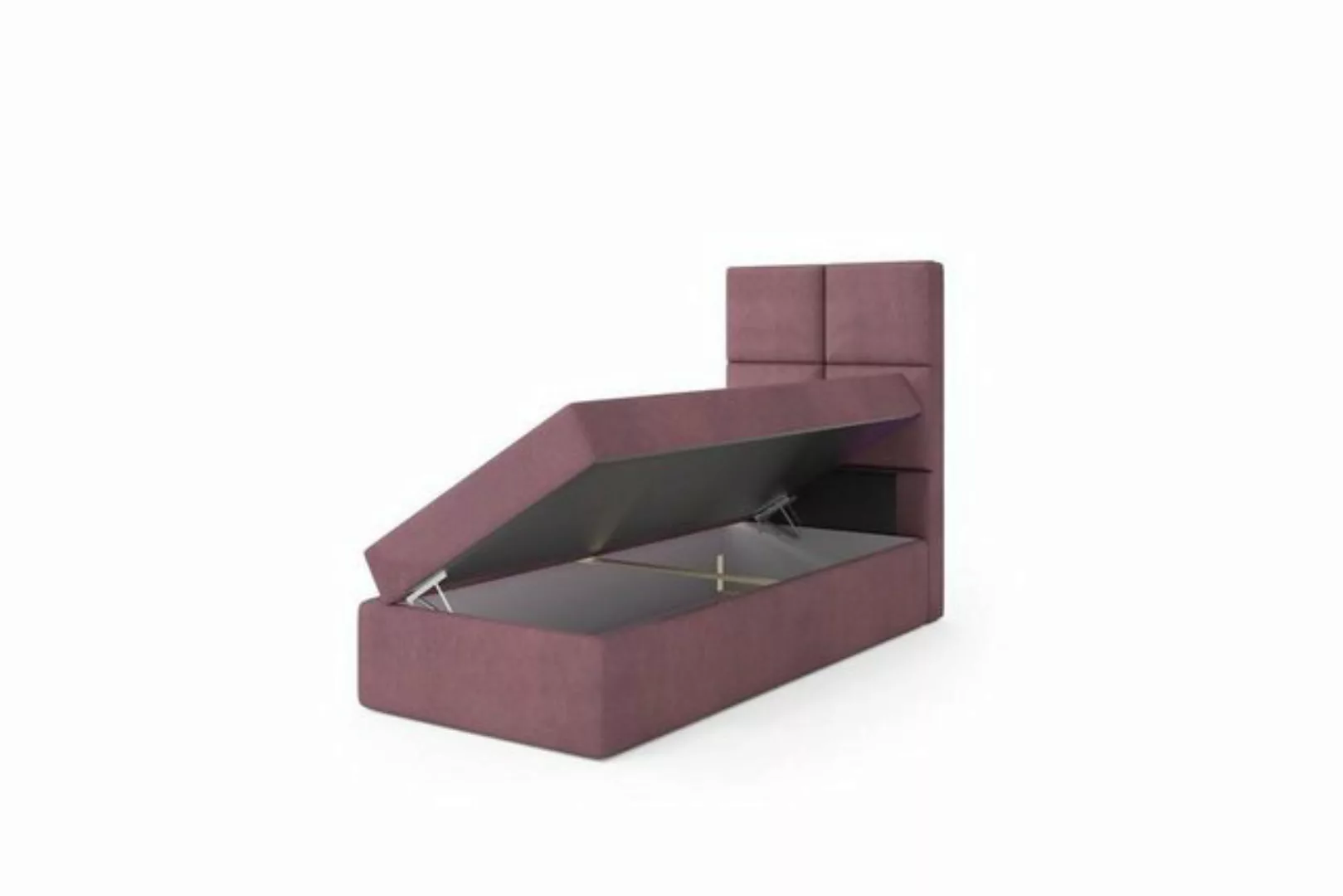 JVmoebel Bett Boxspringbett Rosa Modern Design Polster Ehe Luxus Betten (Be günstig online kaufen
