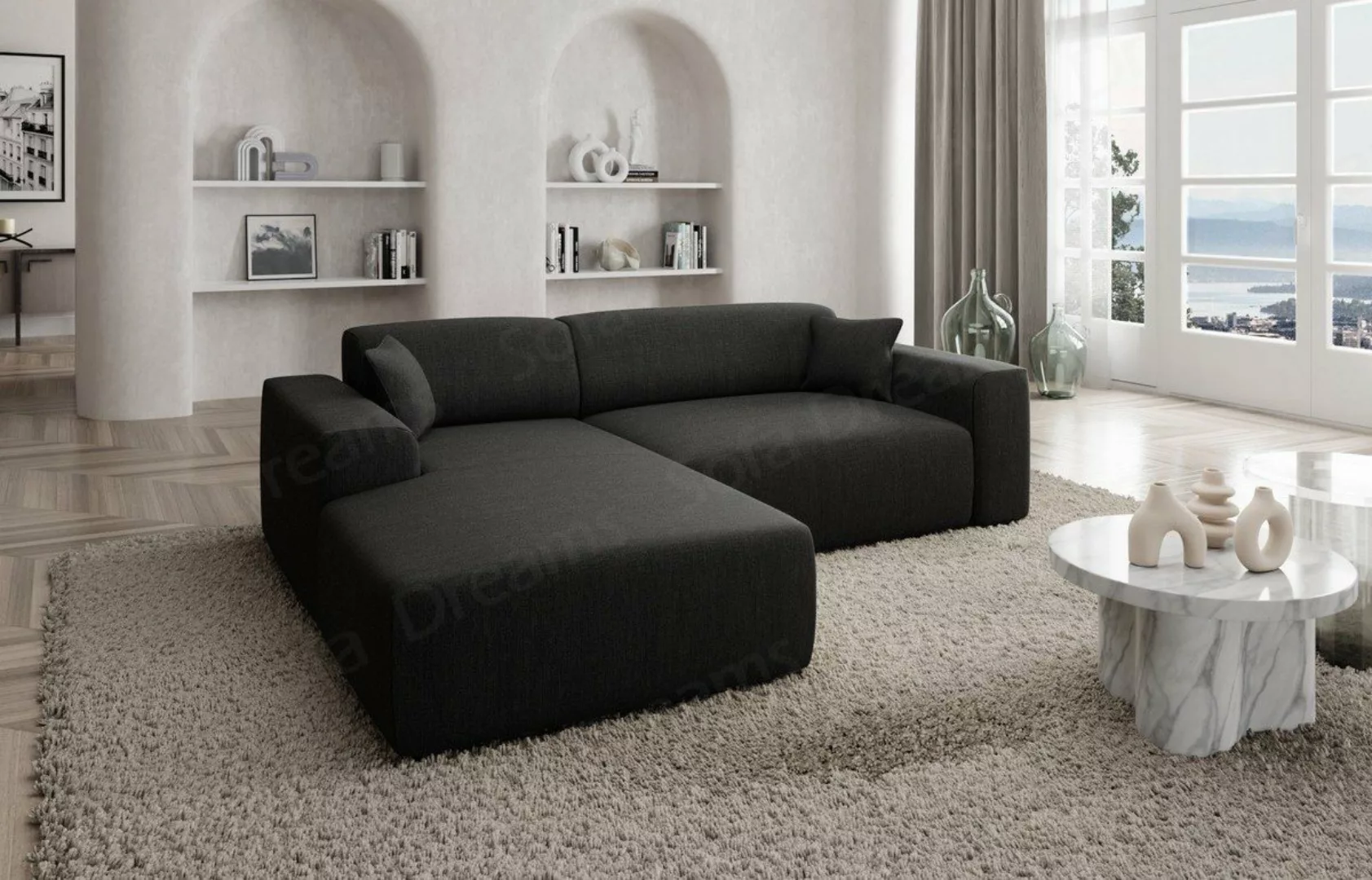 Sofa Dreams Ecksofa Designer Stoffsofa Mallorca L Form kurz Modern Stoff So günstig online kaufen