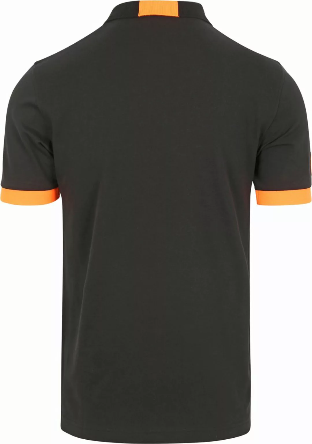 Sun68 Poloshirt Logo Fluo Schwarz  - Größe XL günstig online kaufen