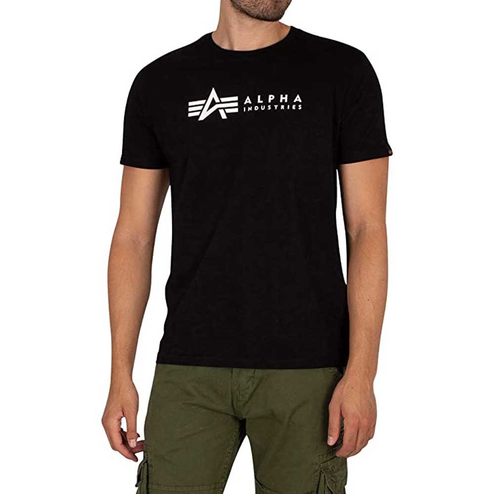 Alpha Industries Label 2 Pack Kurzärmeliges T-shirt XS Black günstig online kaufen
