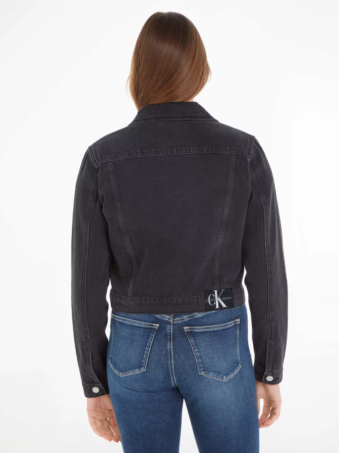 Calvin Klein Jeans Jeansjacke CROPPED 90S JACKET mit Logoprägung günstig online kaufen