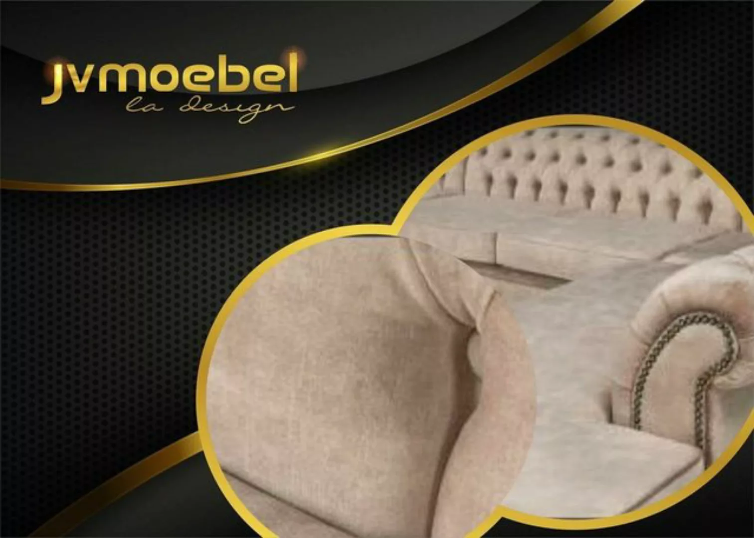 JVmoebel Ecksofa, Chesterfield Wohnzimmer Couch Wohnlandschaft xxl Sofa günstig online kaufen