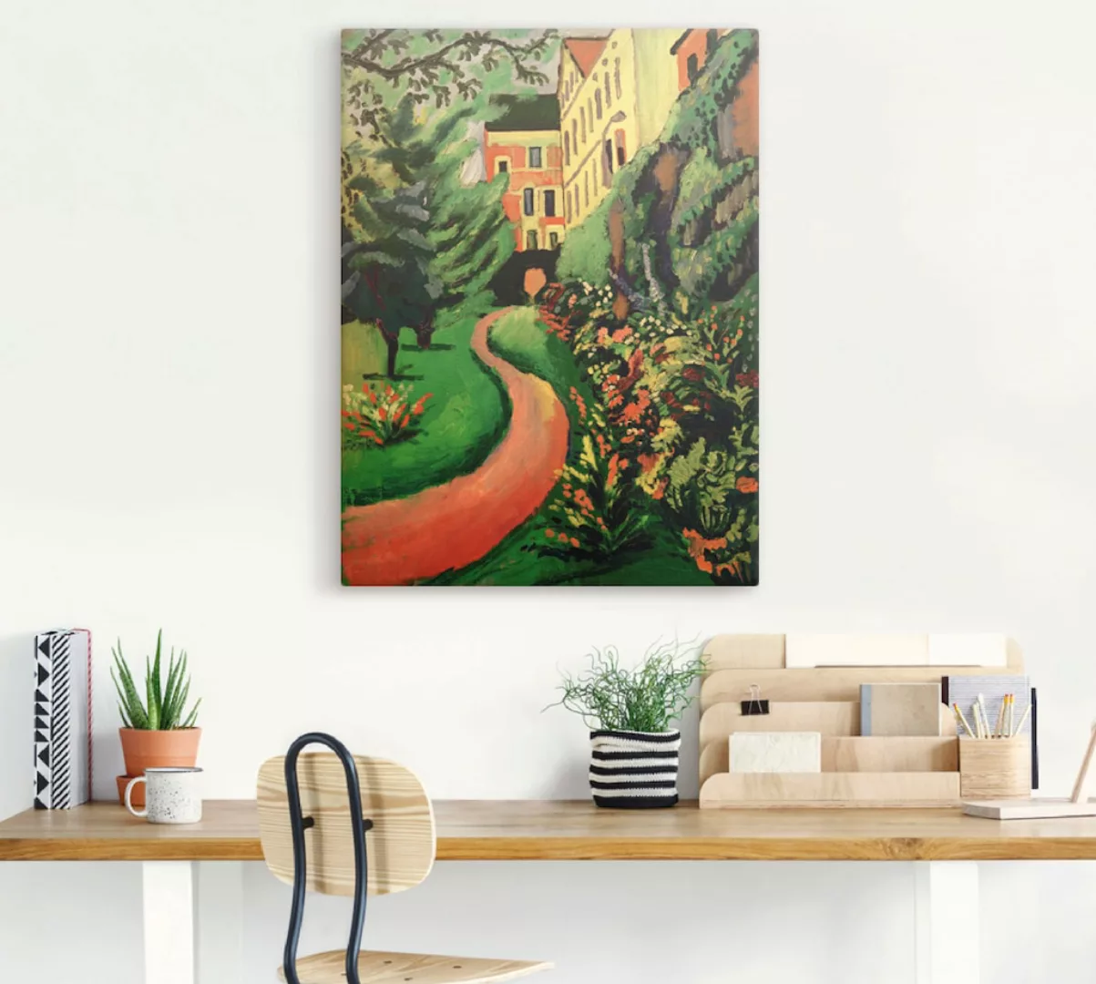 Artland Wandbild »Unser Garten mit blühenden Rabatten«, Garten, (1 St.), al günstig online kaufen