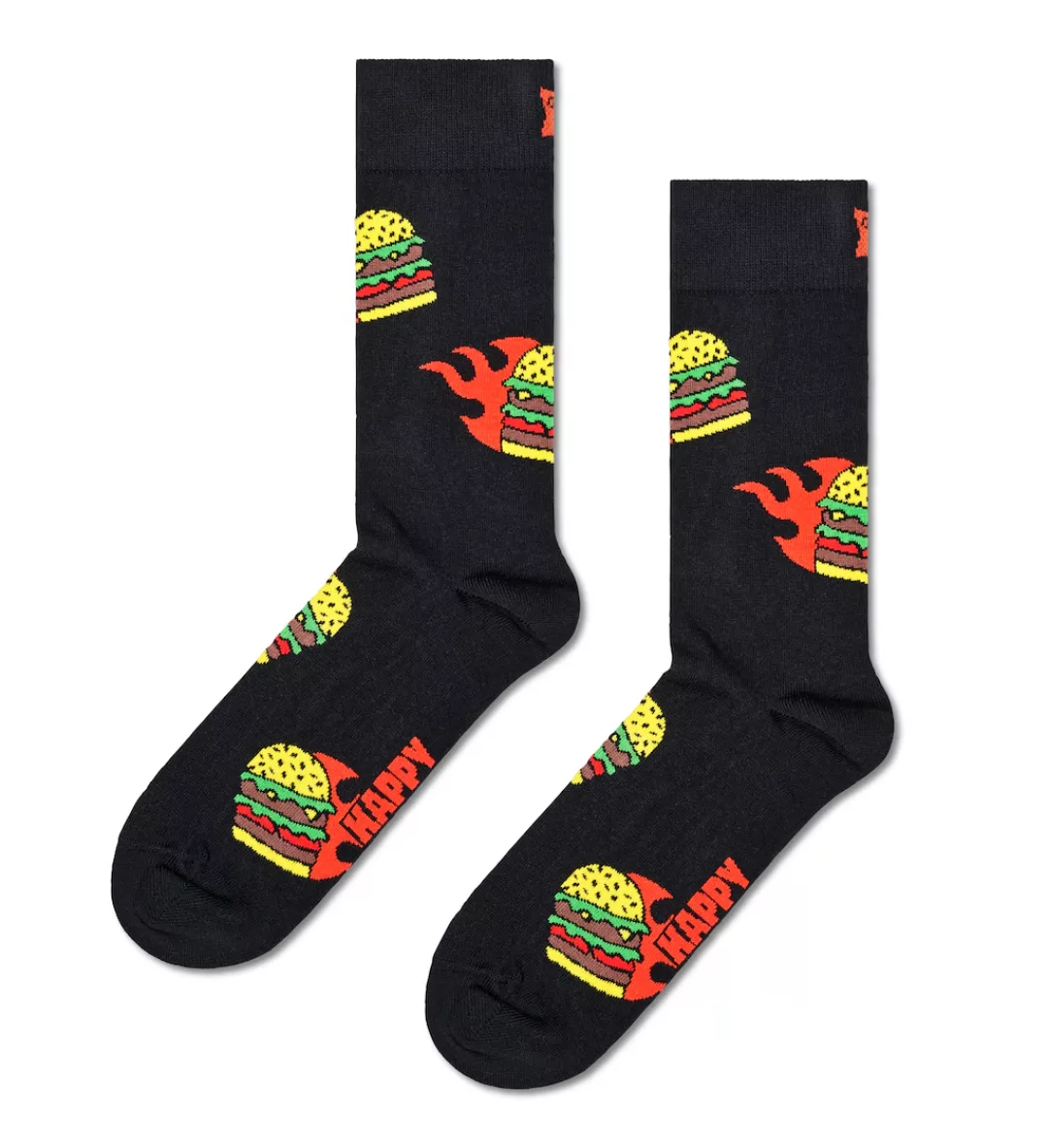 Happy Socks Langsocken, (Box, 2er-Pack), mit coolem Burger-Motiv günstig online kaufen
