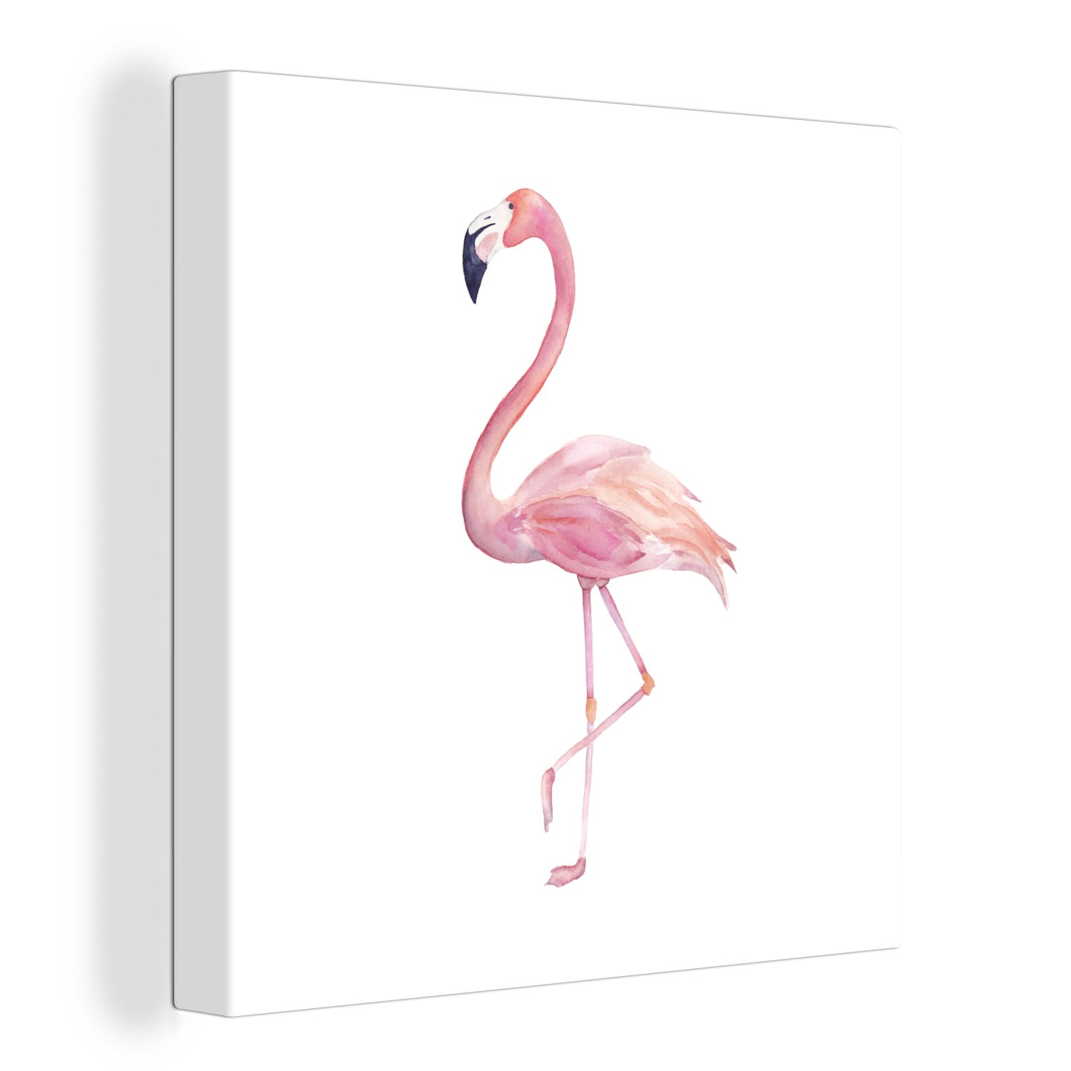 OneMillionCanvasses® Leinwandbild Flamingo - Federn - günstig online kaufen