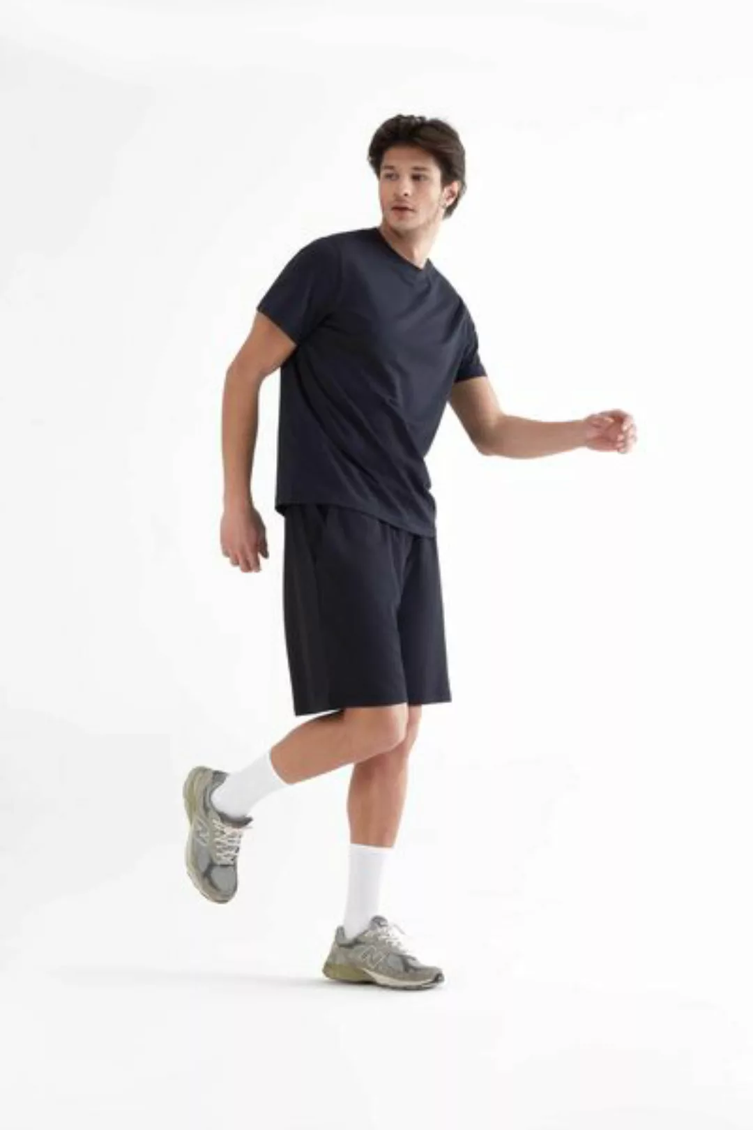 Herren Relaxed Shorts Aus Bio-baumwolle Und Modal T2300 günstig online kaufen