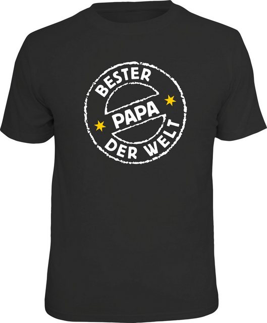 RAHMENLOS® T-Shirt als Geschenk für Väter - bester Papa der Welt günstig online kaufen