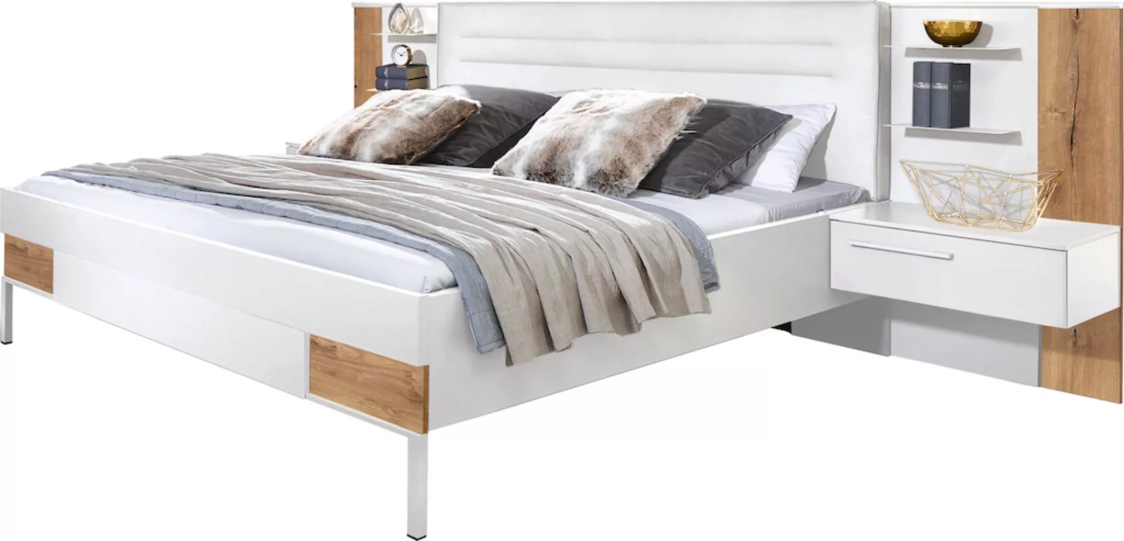 rauch Bettanlage "Valetta", (Set 5-tlg) Bett, 2 Nachttische, 2 Paneele, opt günstig online kaufen