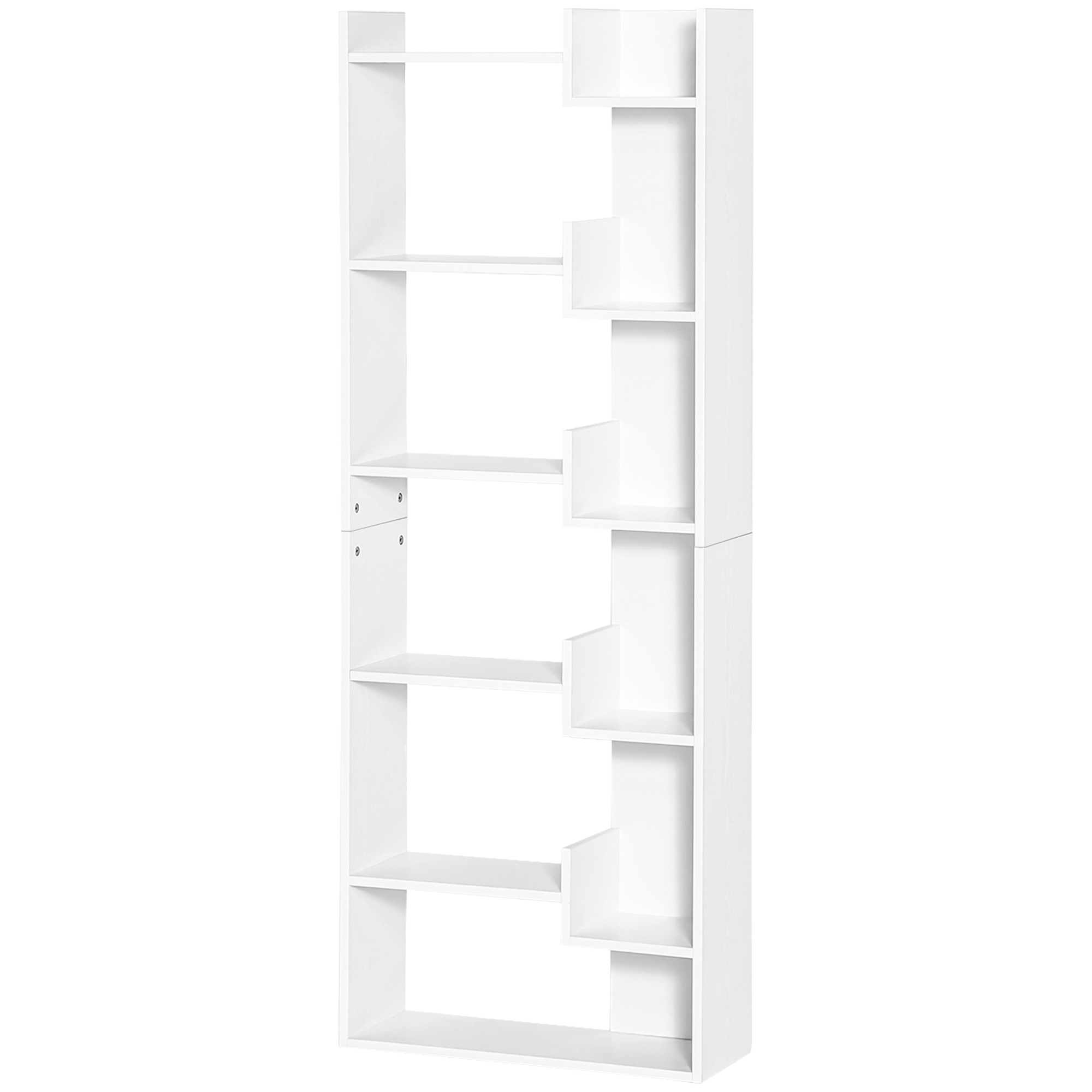 HOMCOM Bücherregal, 6-stufiges Regal, hoch, modernes Bücherregal, unregelmä günstig online kaufen