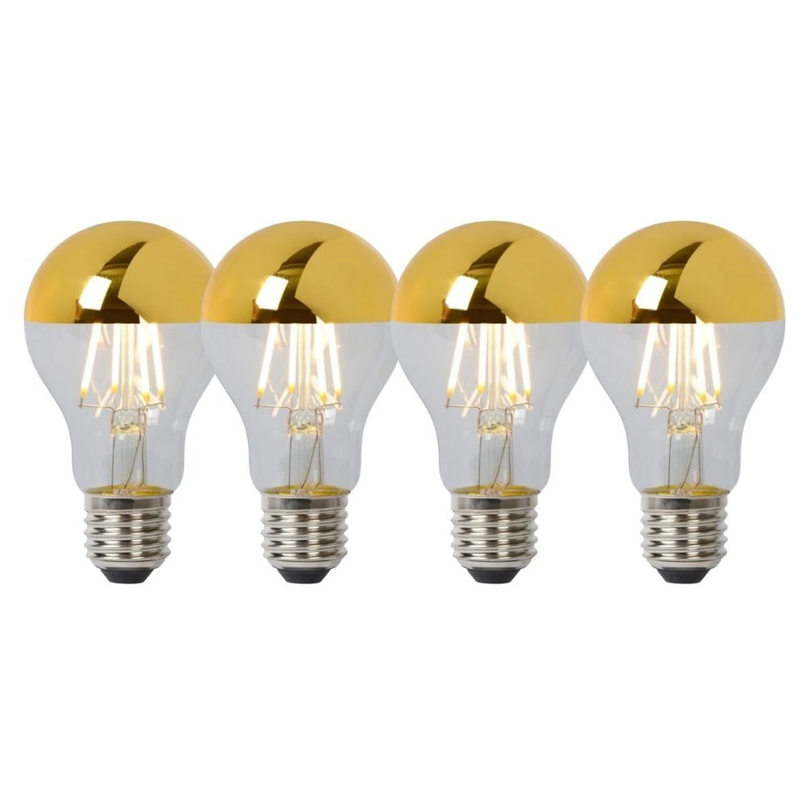 LED Leuchtmittel E27 Birne - A60 in Gold 5W 600lm 4er-Pack günstig online kaufen