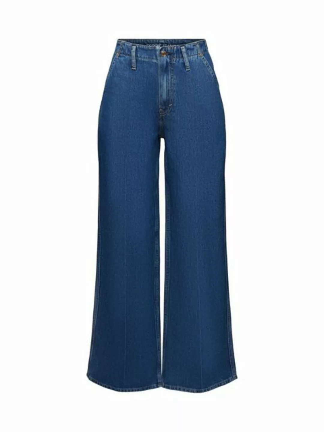 Esprit Weite Jeans Retro-Jeans mit hohem Bund und weitem Bein günstig online kaufen