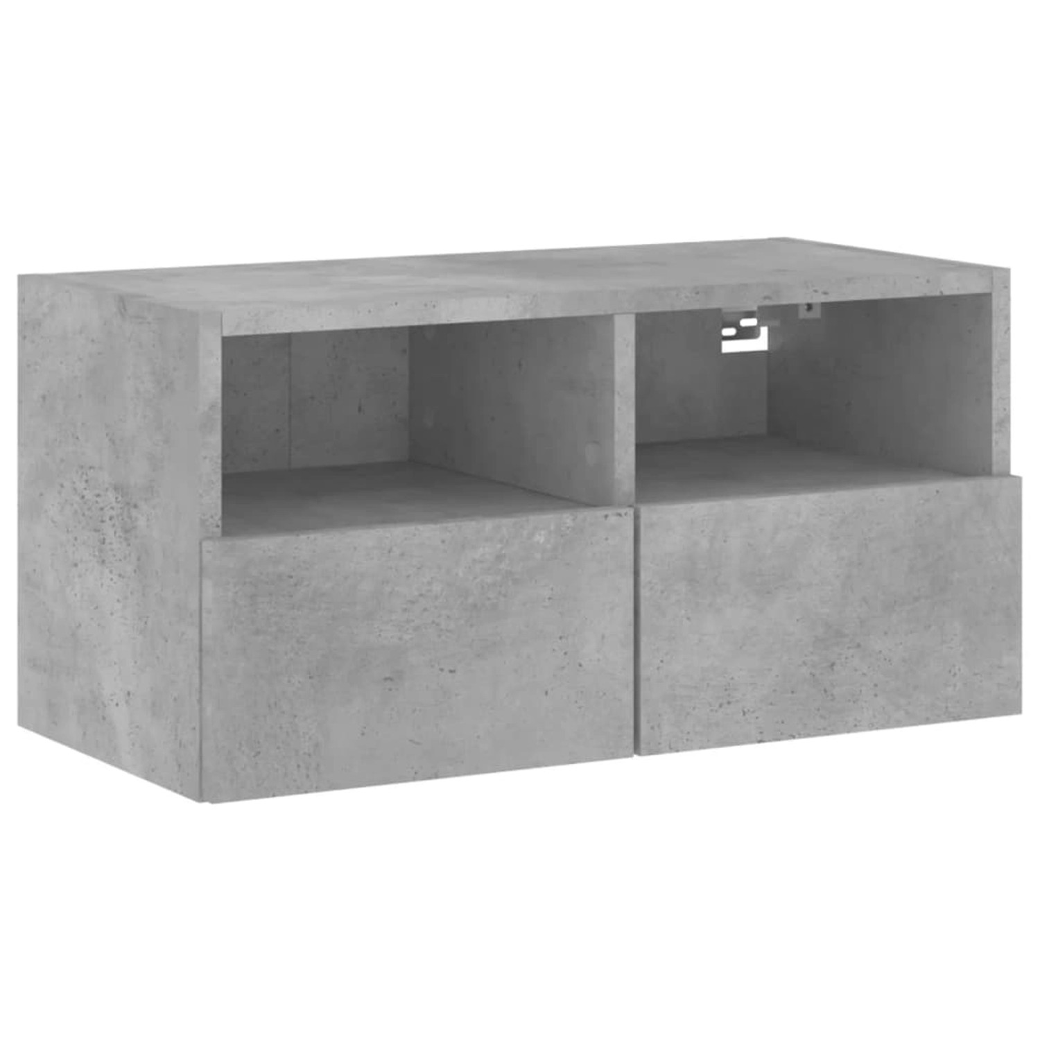 VidaXL TV-Wandschrank Betongrau 60x30x30 cm Holzwerkstoff günstig online kaufen