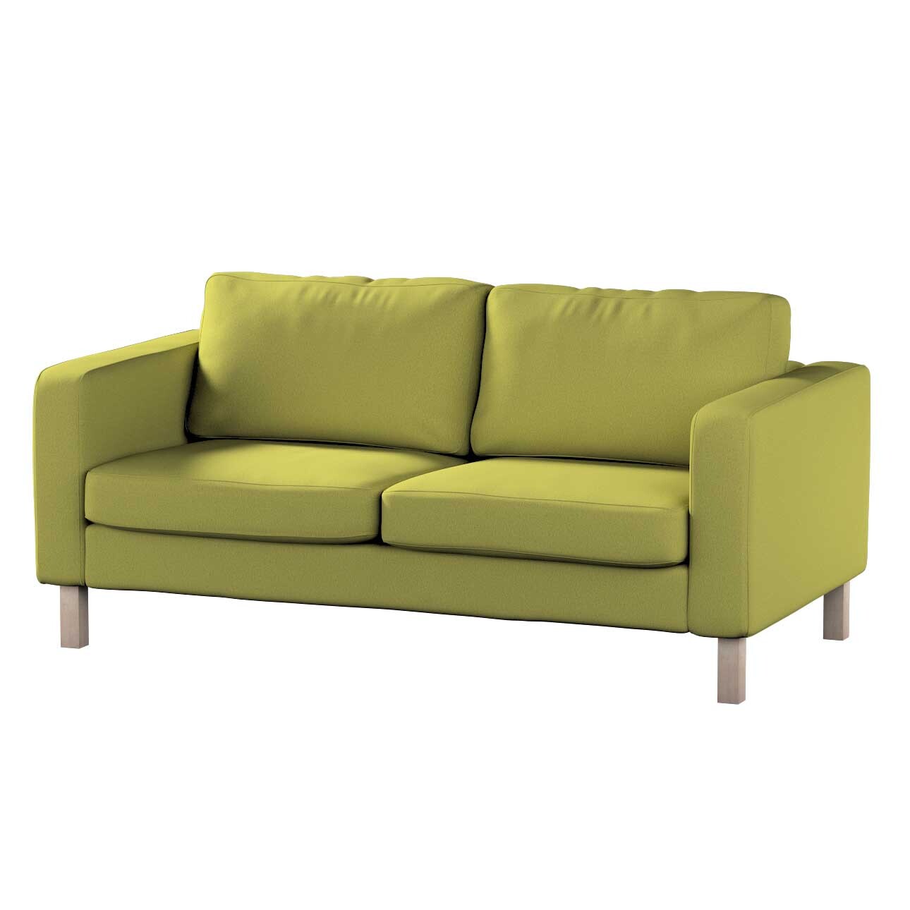 Bezug für Karlstad 2-Sitzer Sofa nicht ausklappbar, limone, Sofahusse, Karl günstig online kaufen