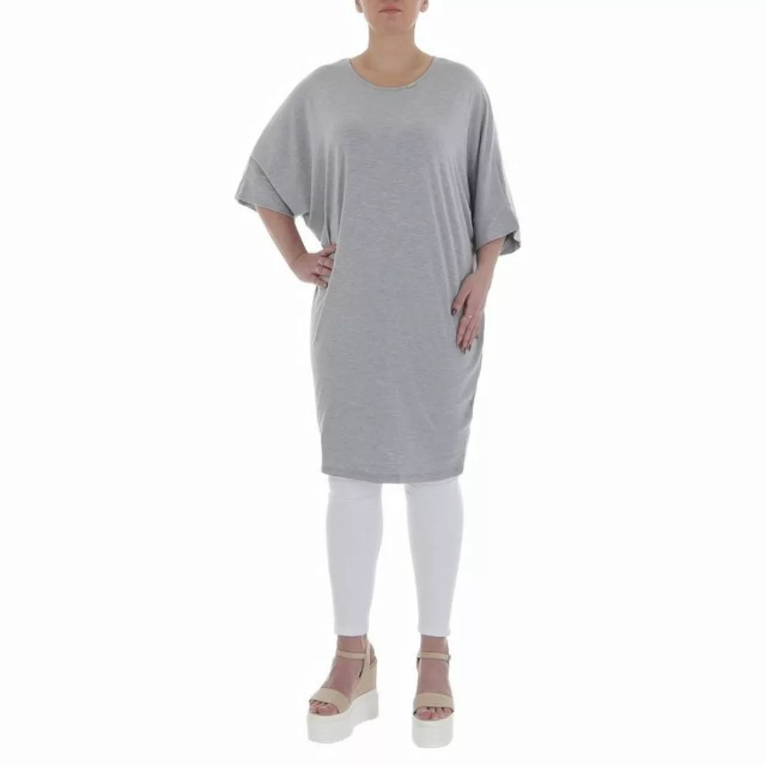 Ital-Design Tunikashirt Damen Freizeit Top & Shirt in Grau günstig online kaufen