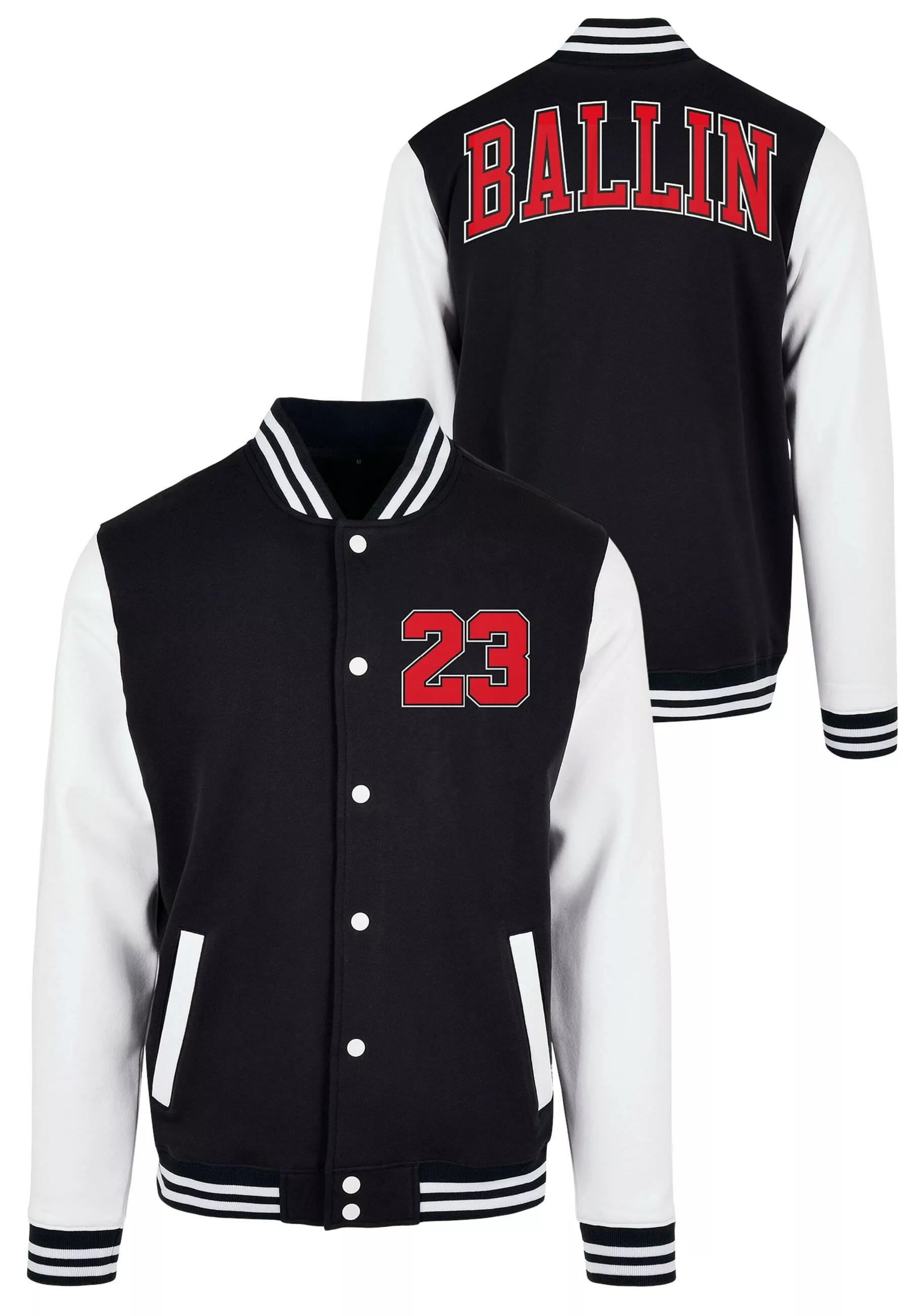 MisterTee Collegejacke "MisterTee Herren Ballin 23 College Jacket", (1 St.) günstig online kaufen