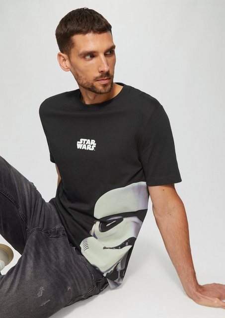 s.Oliver Kurzarmshirt T-Shirt mit Star Wars™ Print Artwork günstig online kaufen