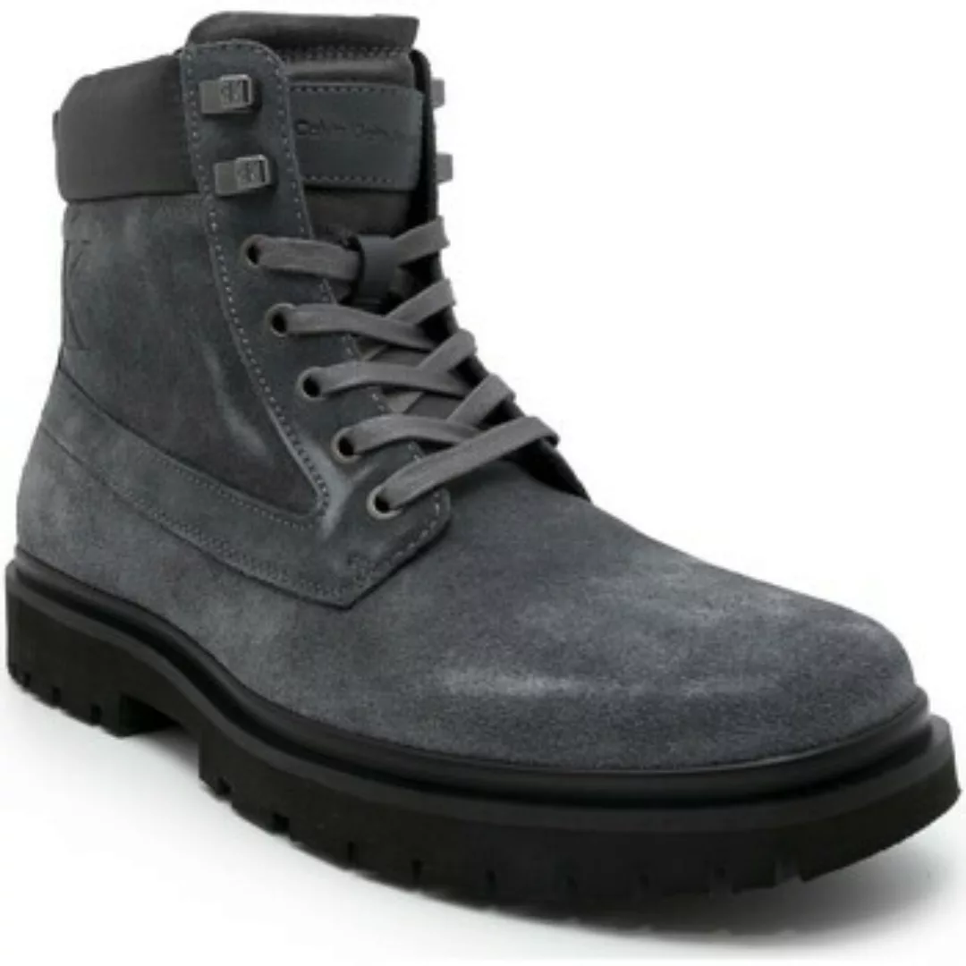 Calvin Klein Jeans  Stiefel Stivaletto  Lug Mid Laceup Boot Grigio günstig online kaufen