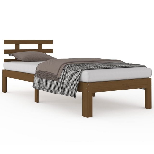 vidaXL Bett Massivholzbett Honigbraun 75x190 cm günstig online kaufen