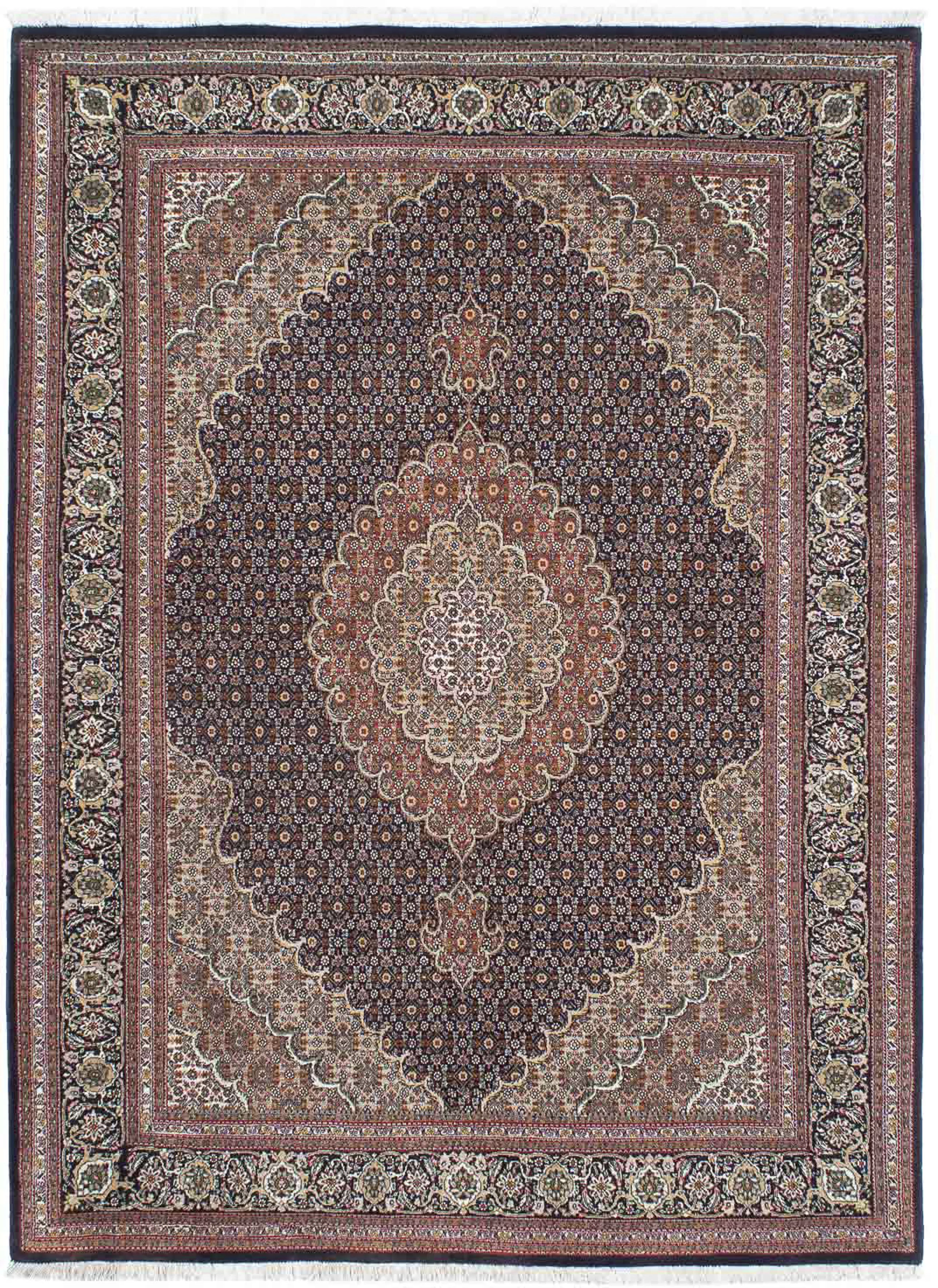 morgenland Orientteppich »Perser - Täbriz - 205 x 154 cm - dunkelbraun«, re günstig online kaufen