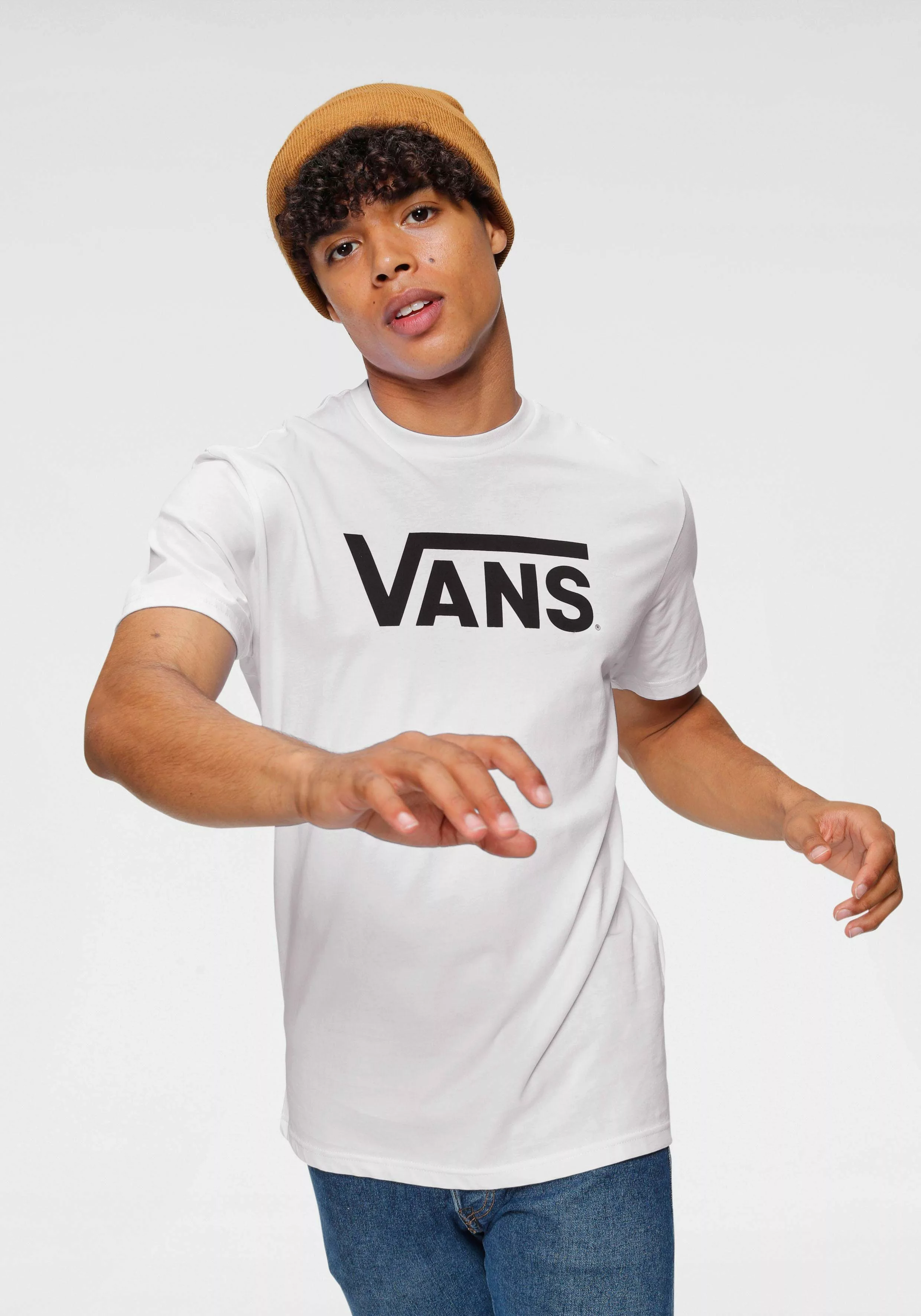 Vans Classic Kurzärmeliges T-shirt XS White / Black günstig online kaufen