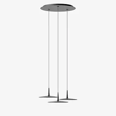 Vibia Skan Pendelleuchte LED 3-flammig, schwarz - Dali günstig online kaufen