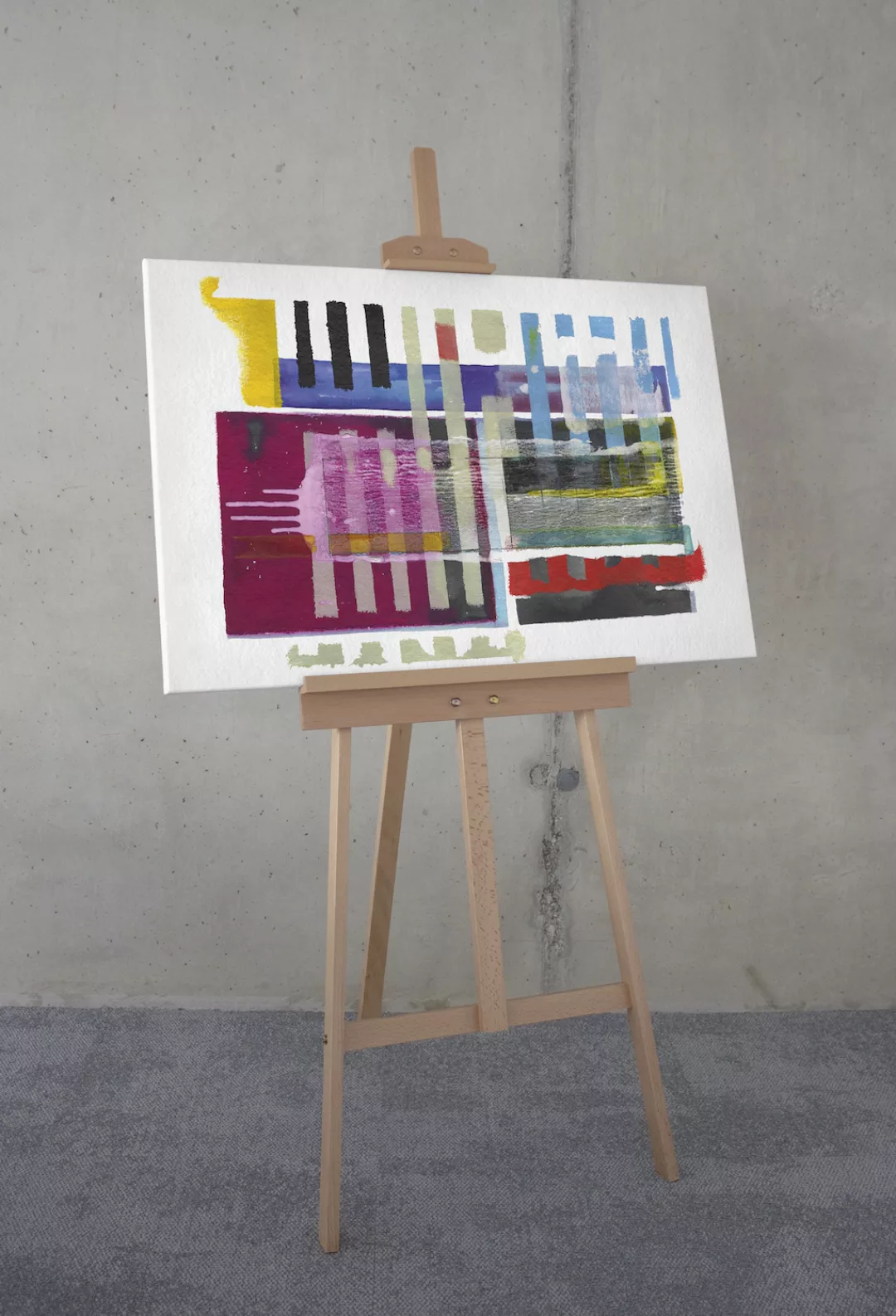 Komar Leinwandbild "Tetris Wall", (1 St.), 60x90 cm (Breite x Höhe), Keilra günstig online kaufen