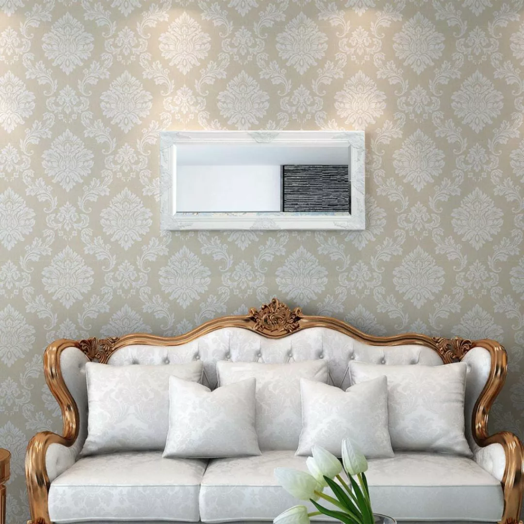 Wandspiegel Im Barock-stil 100x50 Cm Weiß günstig online kaufen
