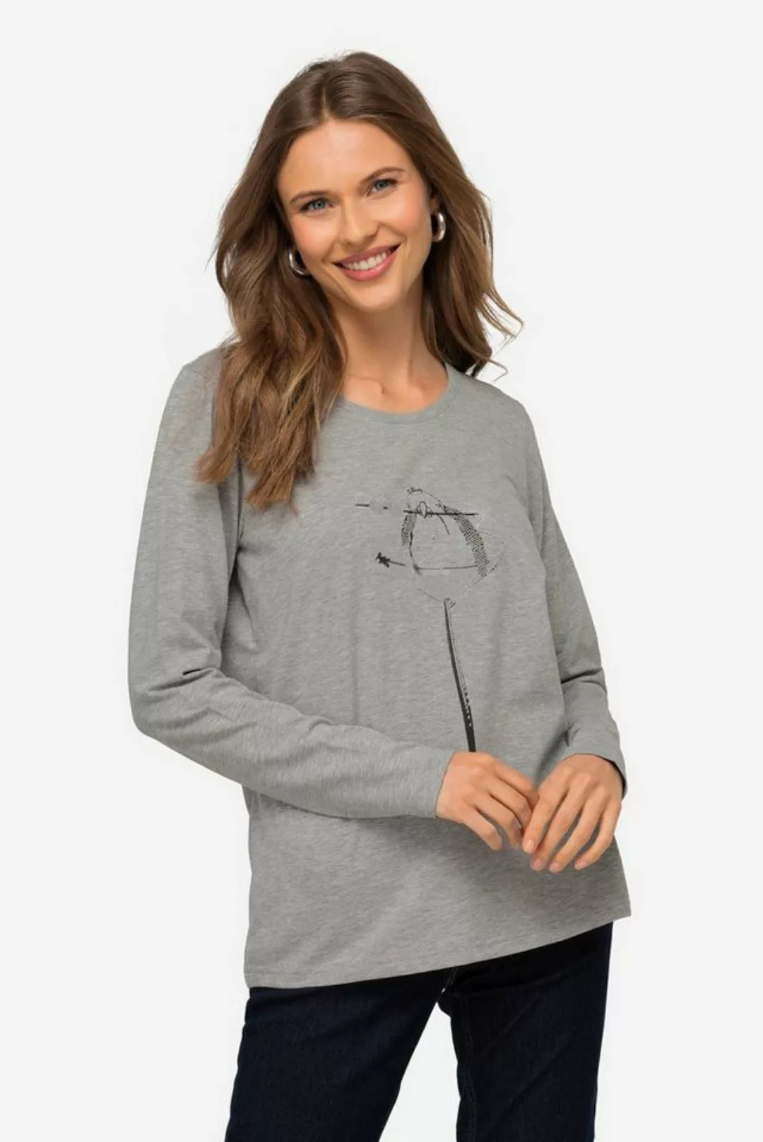 Laurasøn Longsleeve T-Shirt Vogel Rundhals Langarm günstig online kaufen