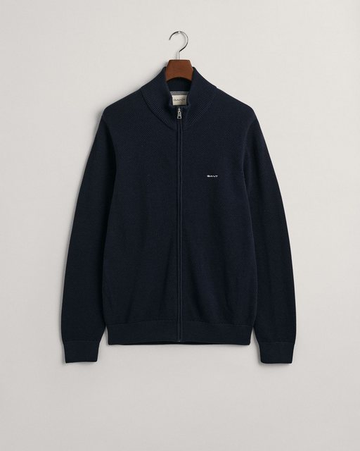 Gant Strickjacke COTTON PIQUE ZIP CARDIGAN günstig online kaufen