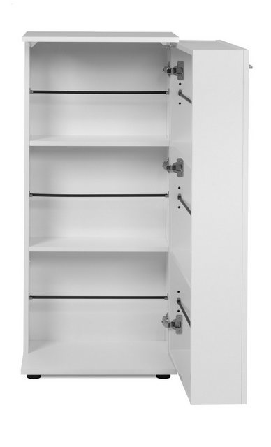 Furn.Design Schuhschrank Logu (Kommode in weiß, ausklappbar, 50 x 110 cm) b günstig online kaufen