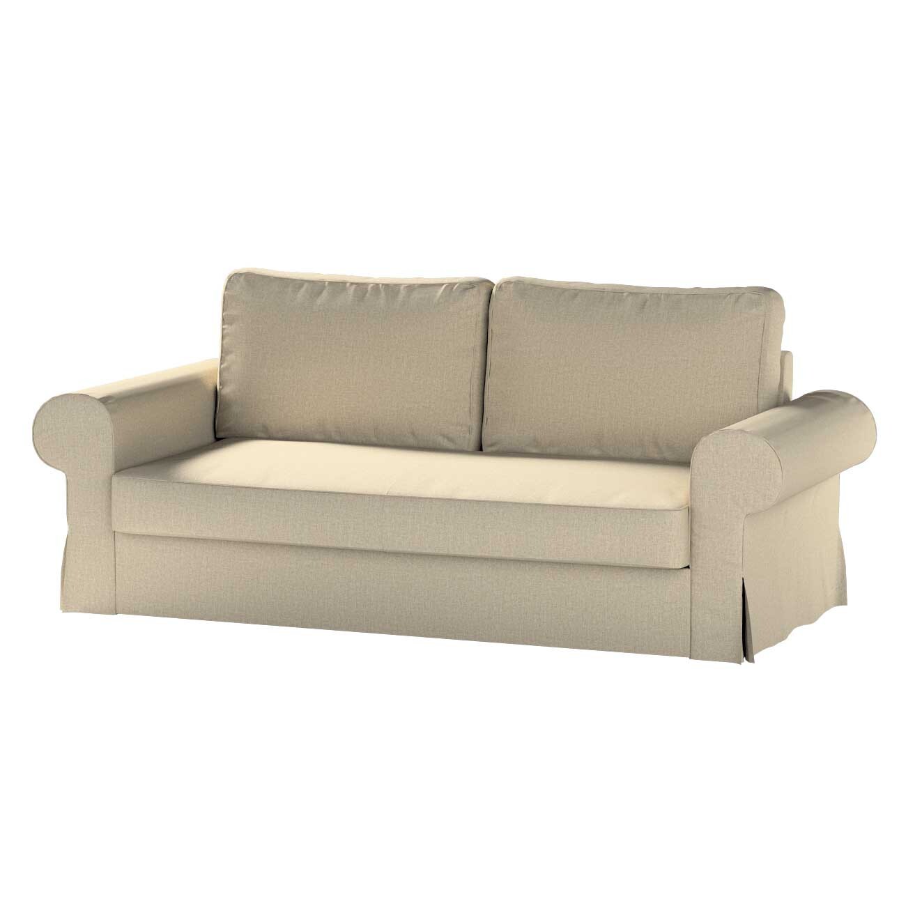 Bezug für Backabro 3-Sitzer Sofa ausklappbar, beige- grau, Bezug für Backab günstig online kaufen