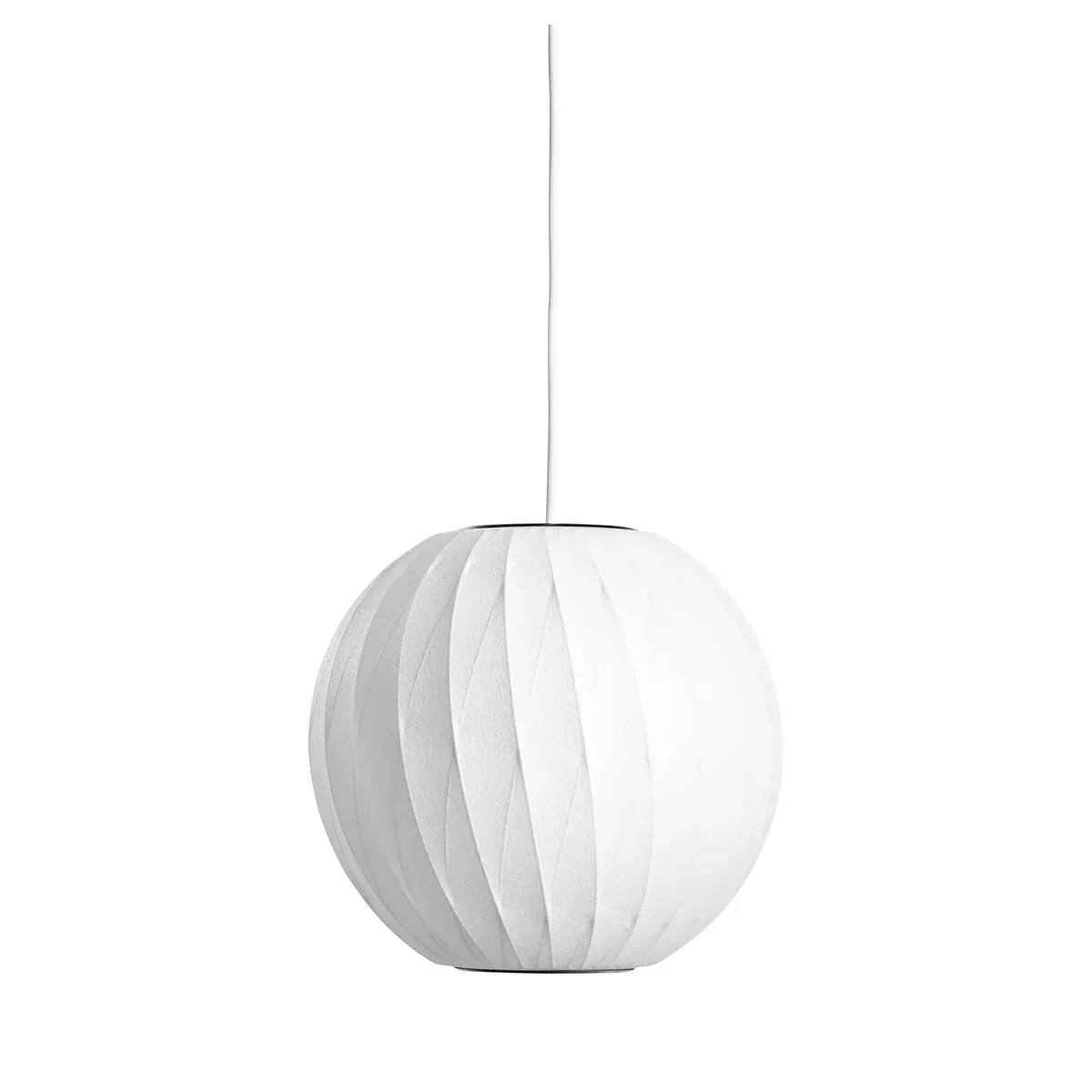 HAY - Nelson Ball Crisscross Bubble Pendelleuchte M - off-white/H 39,5cm / günstig online kaufen