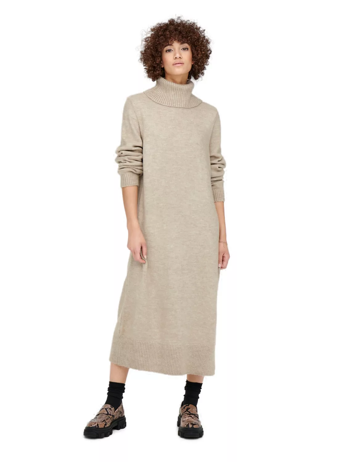 ONLY Strickkleid "ONLBRANDIE L/S ROLL NECK DRESS" günstig online kaufen