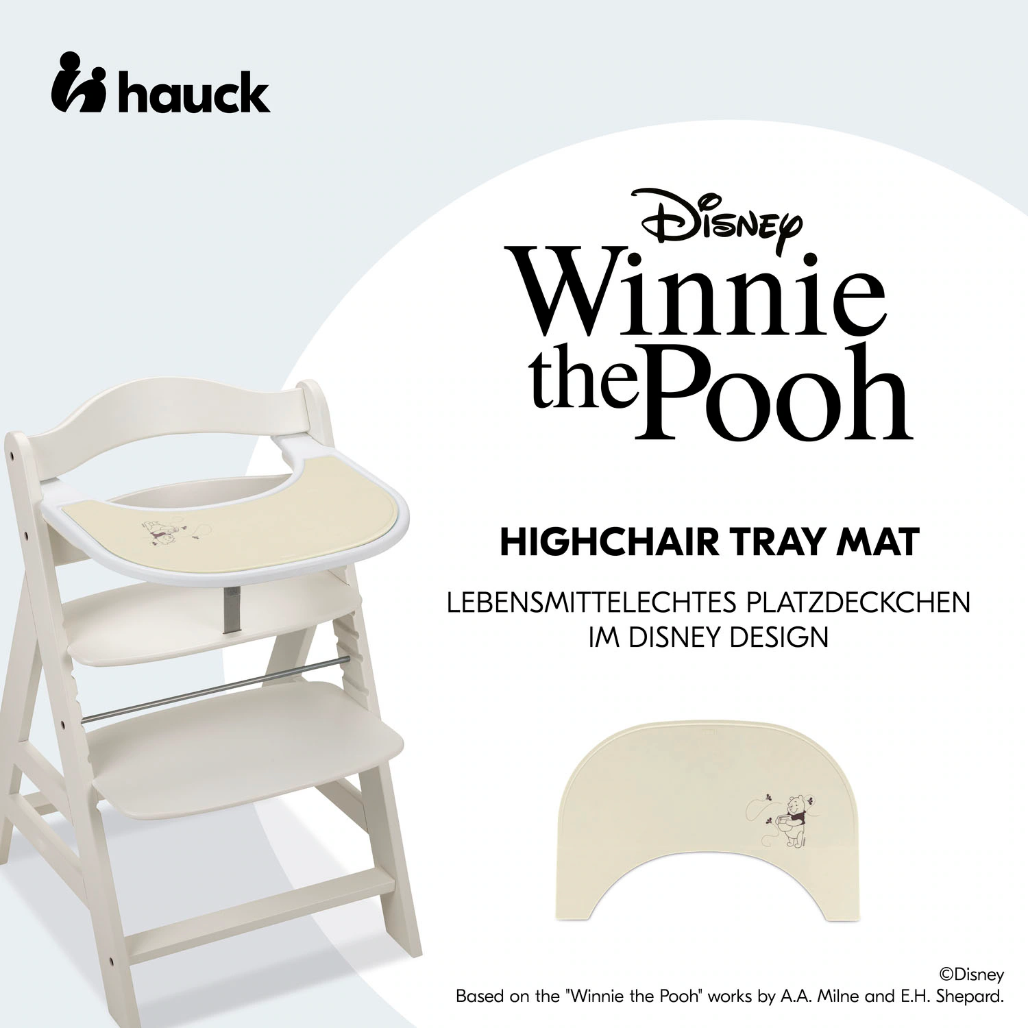 Hauck Platzset »Highchair Tray Mat, Disney Pooh Dusty Beige«, für Hochstuhl günstig online kaufen