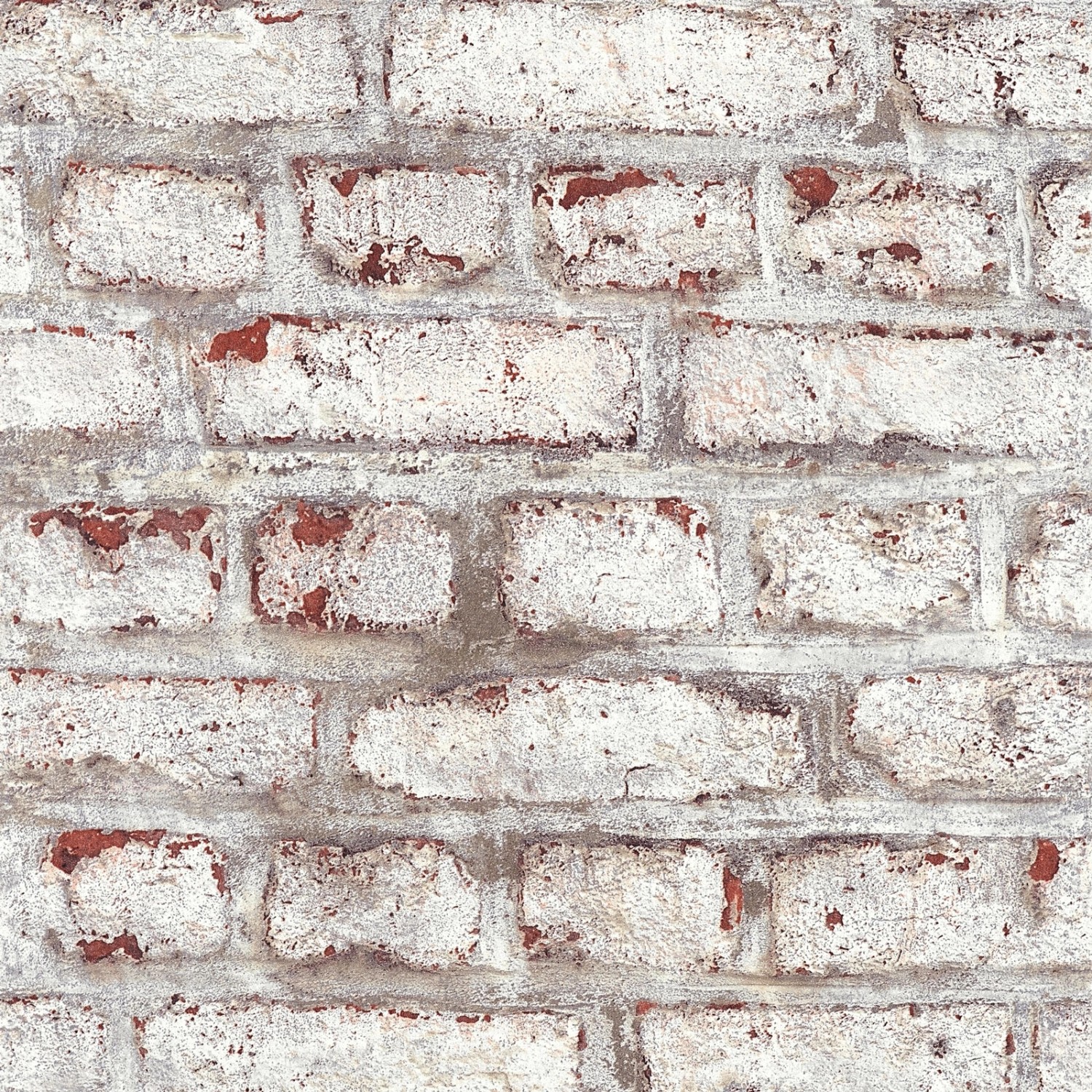 Bricoflor Klinker Tapete in Weiß und Rot Loft Style Tapete in Backstein Opt günstig online kaufen
