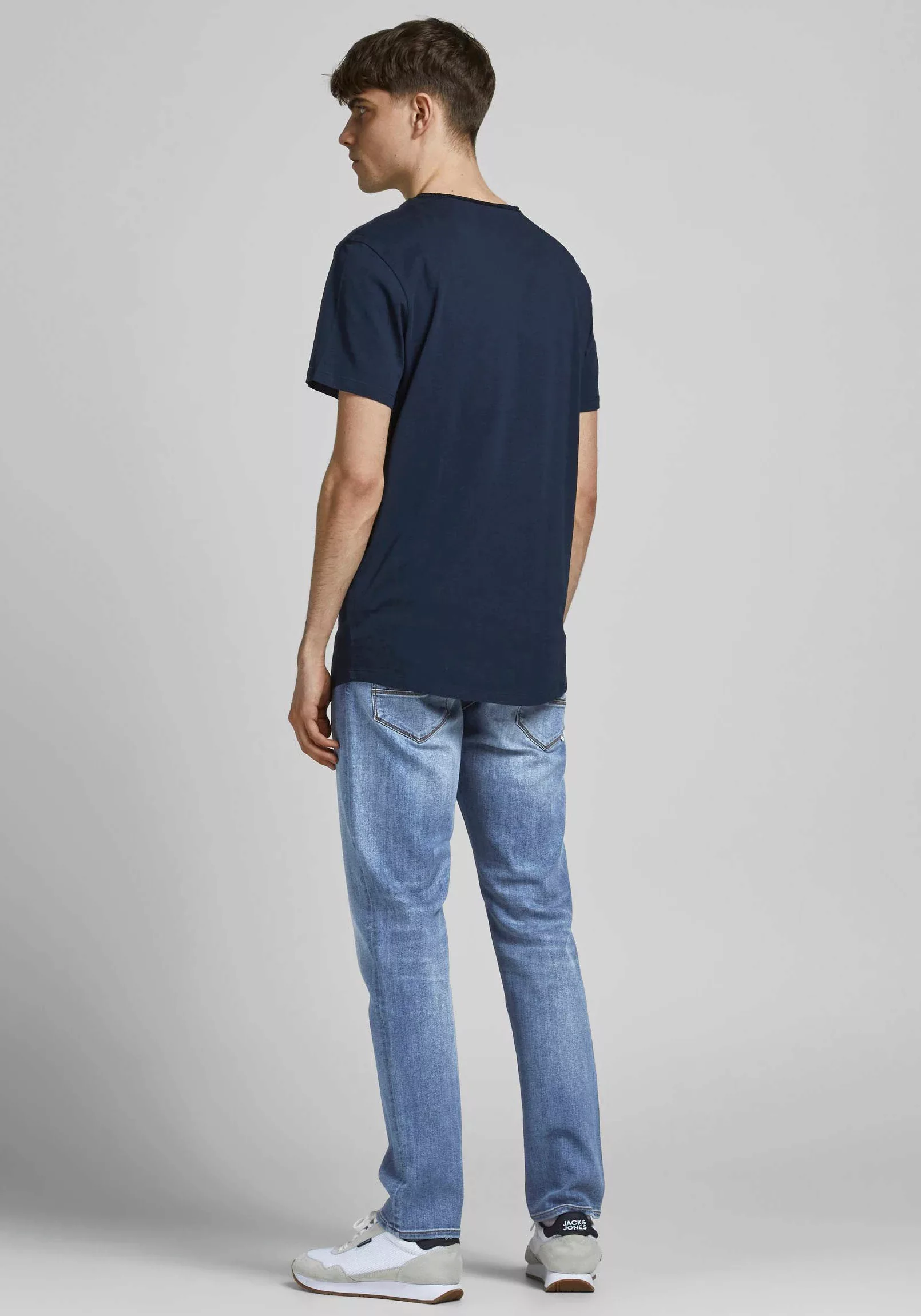 Jack & Jones Slim-fit-Jeans Herren Jeans Hose Slim Fit JJIGLENN JJFOX RA 60 günstig online kaufen