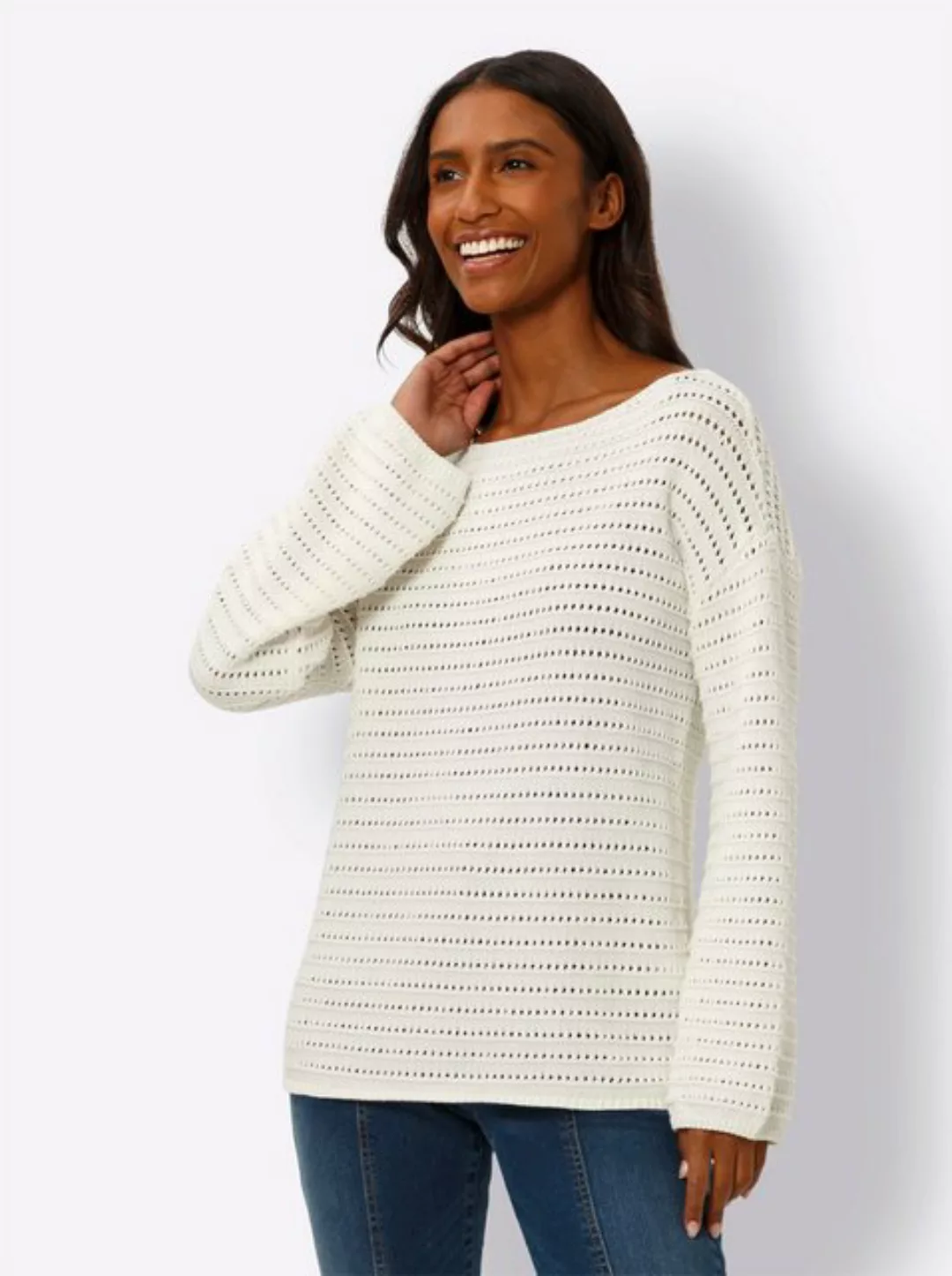 heine Strickpullover Ajourpullover günstig online kaufen