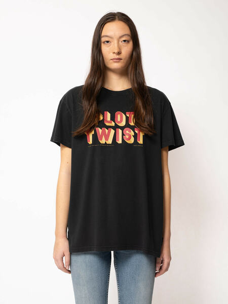 Damen T-shirt Mit Print "Tina Plot Twist", Black günstig online kaufen